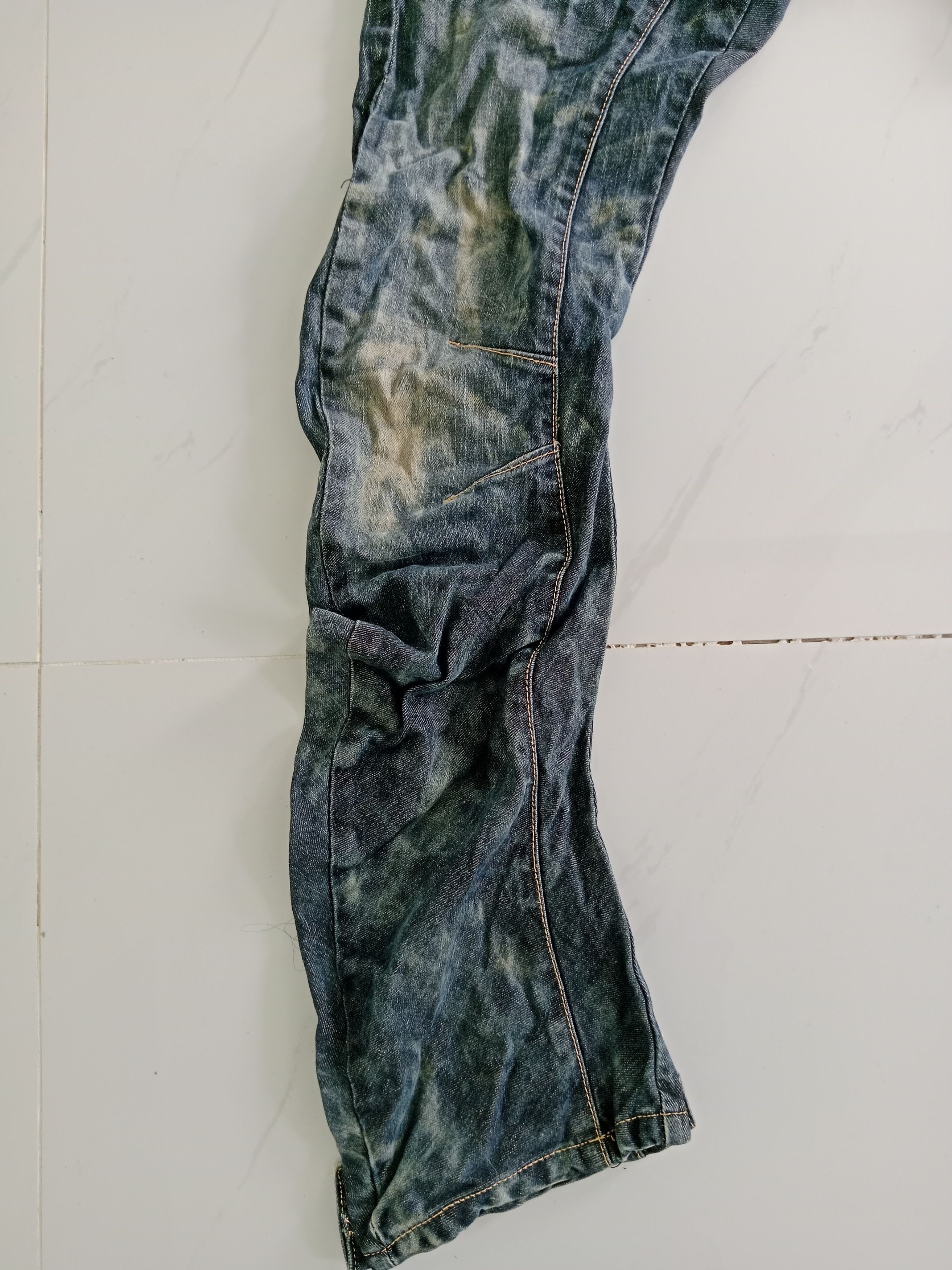Other Vintage PPFM Blue Jeans Japanese Brand Acid Wash Style Size US 33 - 10 Thumbnail