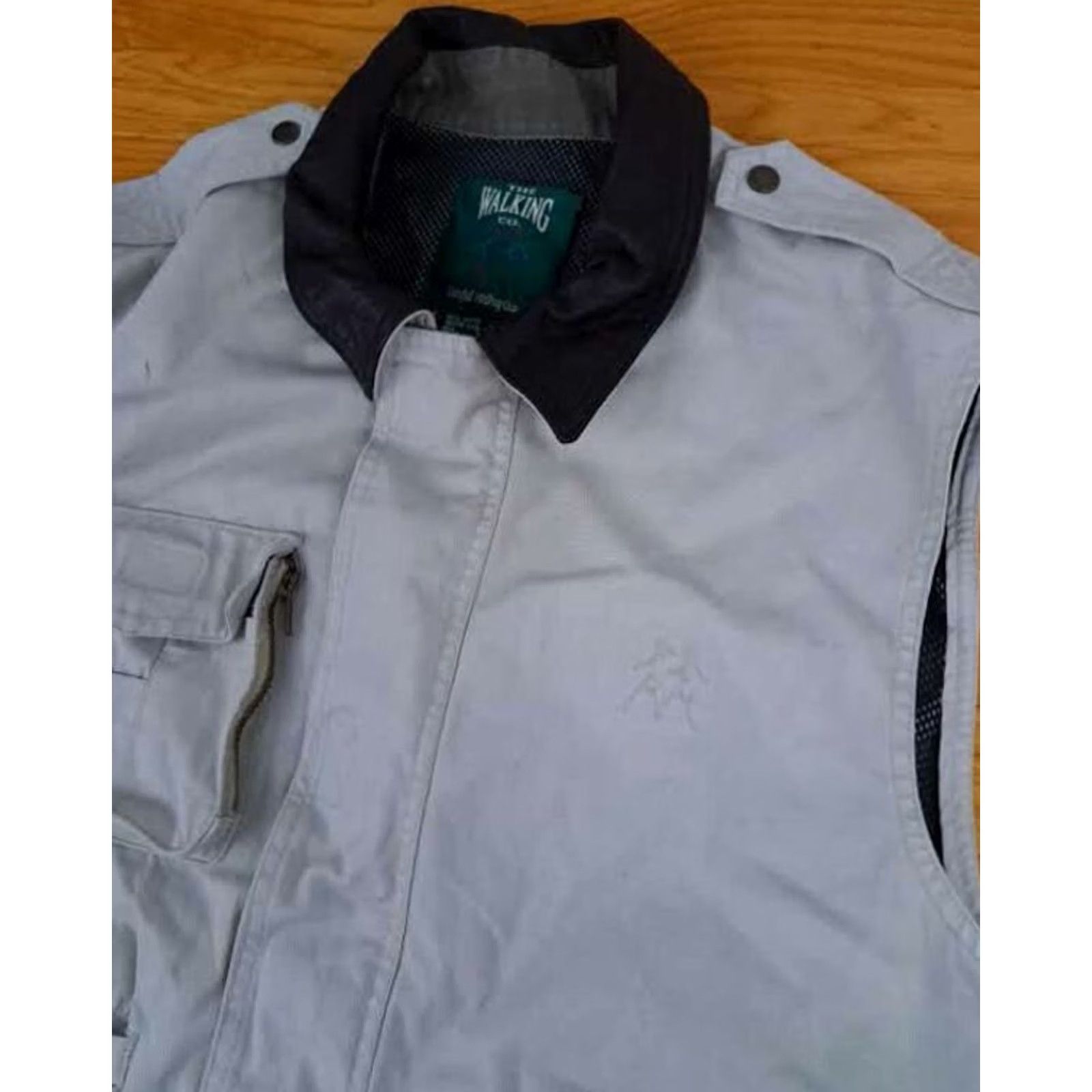 X-LARGE VINTAGE The Walking Co. Vest Full Zip Canvas Outdoor XL Beige Men Size US XL / EU 56 / 4 - 3 Thumbnail