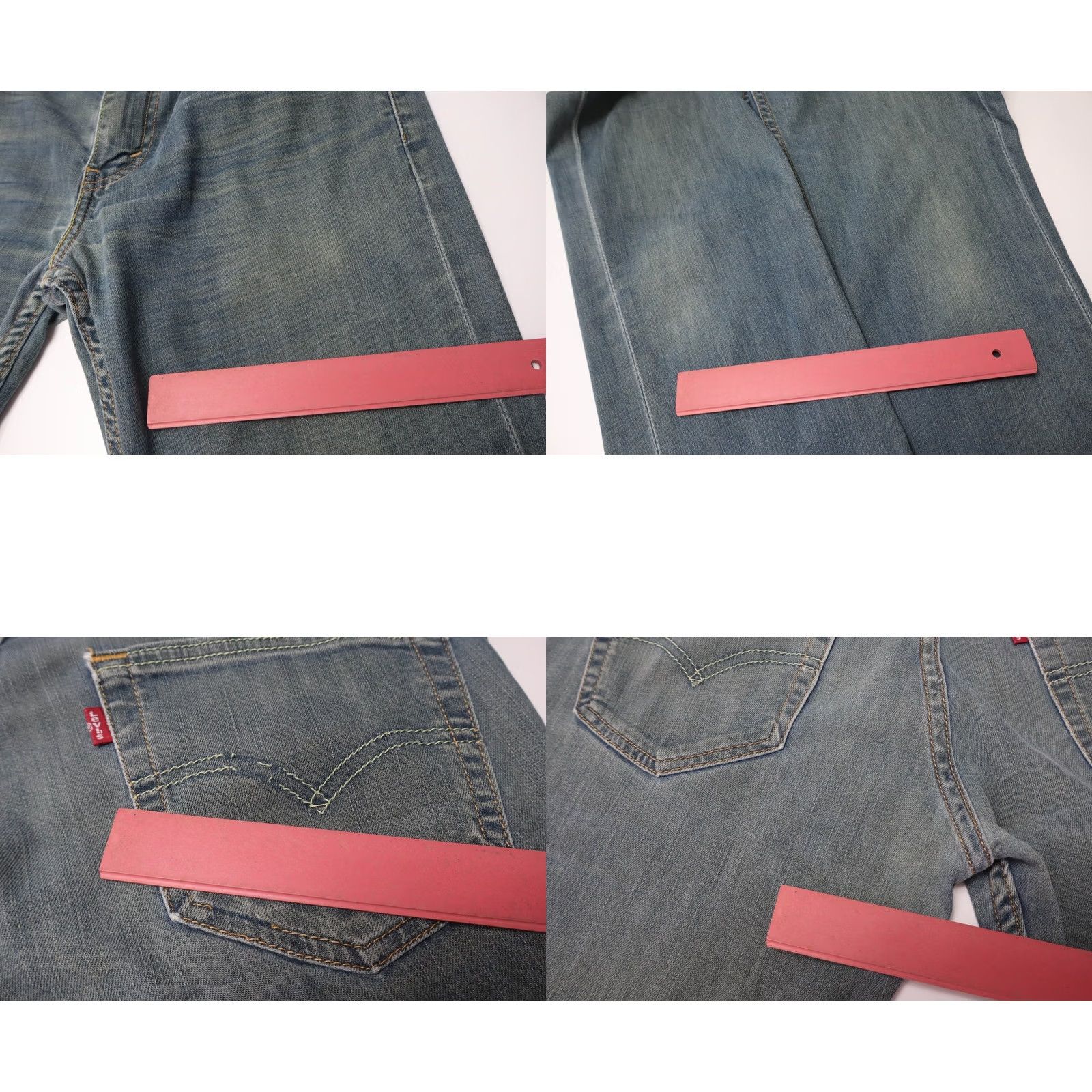 Levi's LEVI'S 511 Jeans Slim Fit Men's W32/L32 Zip Fly Stretch Whiskers Fade Blue Denim Skinny Casual Slim Mens Size US 32 / EU 48 - 9 Thumbnail