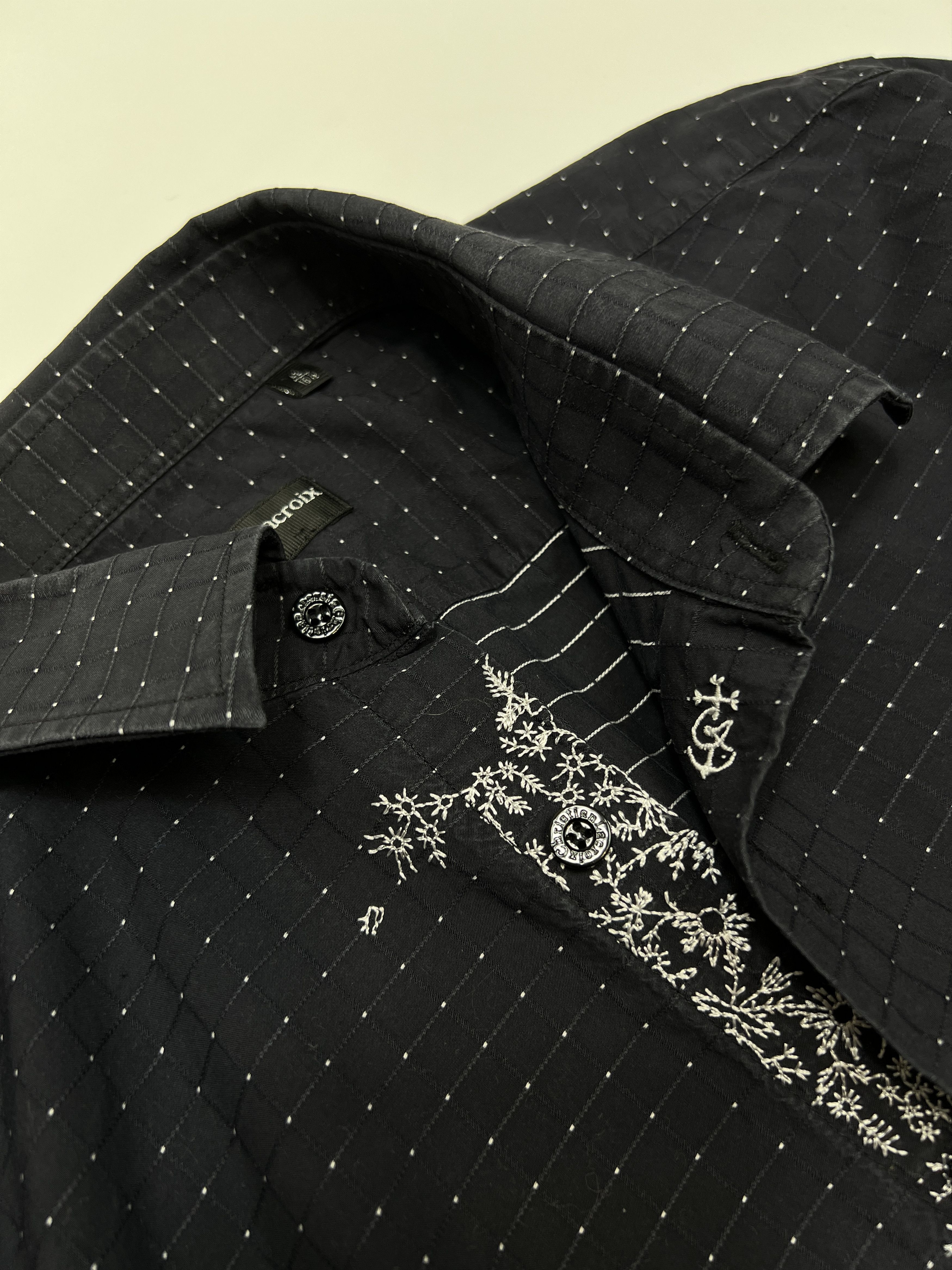 Christian Lacroix Vintage Christian Lacroix Homme Embroidered Button Up Shirt Size US M / EU 48-50 / 2 - 11 Thumbnail