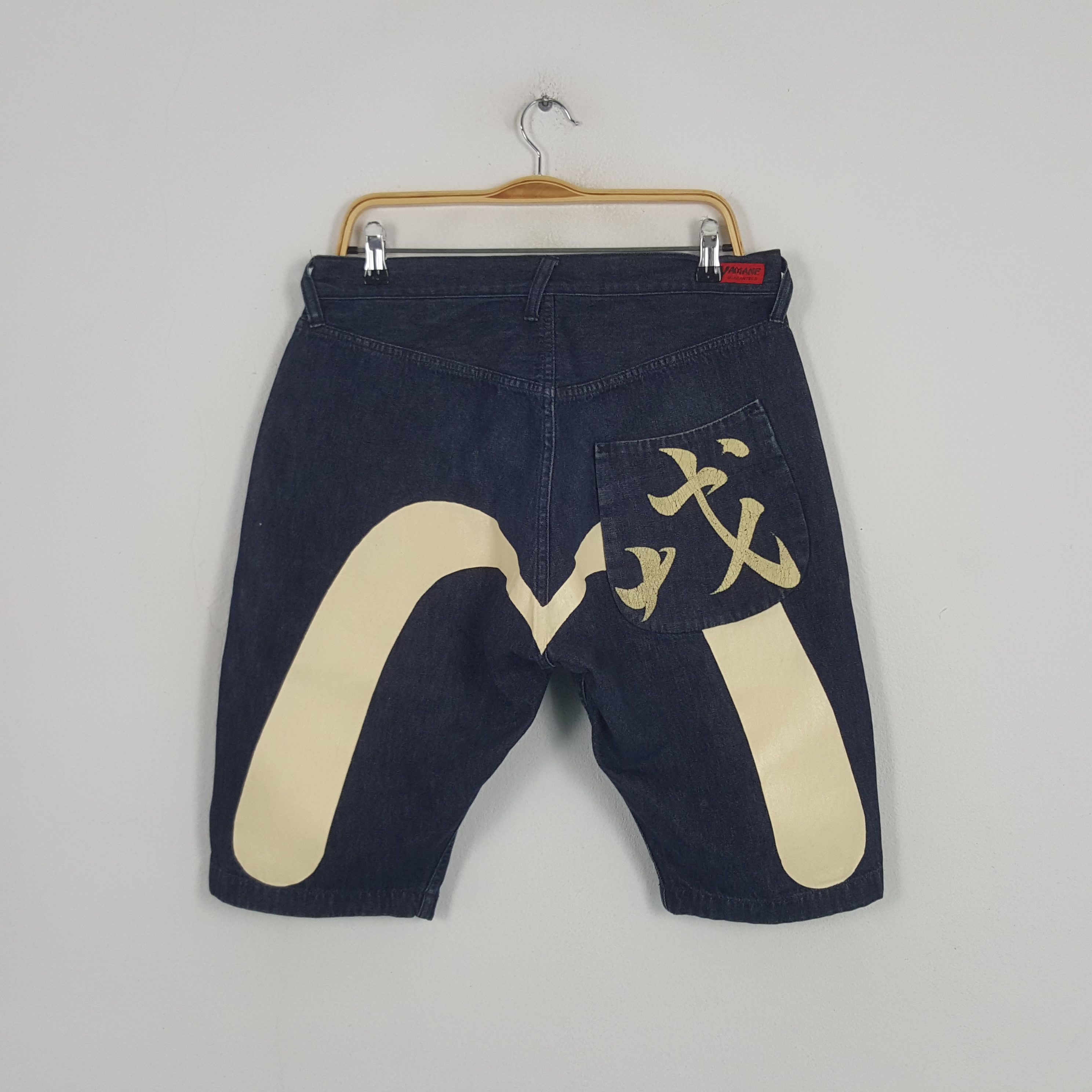 Evisu × Japanese Brand × Vintage Vintage Evisu Japanese Brand Daicock Custom Short Denim Jean Size US 32 / EU 48 - 1 Thumbnail