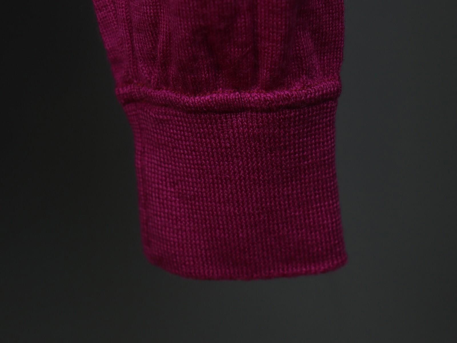 Designer PELIKAMO ZURICH Pink Wool Tight Knit Pullover Sweater Size L Size L / US 10 / IT 46 - 7 Thumbnail