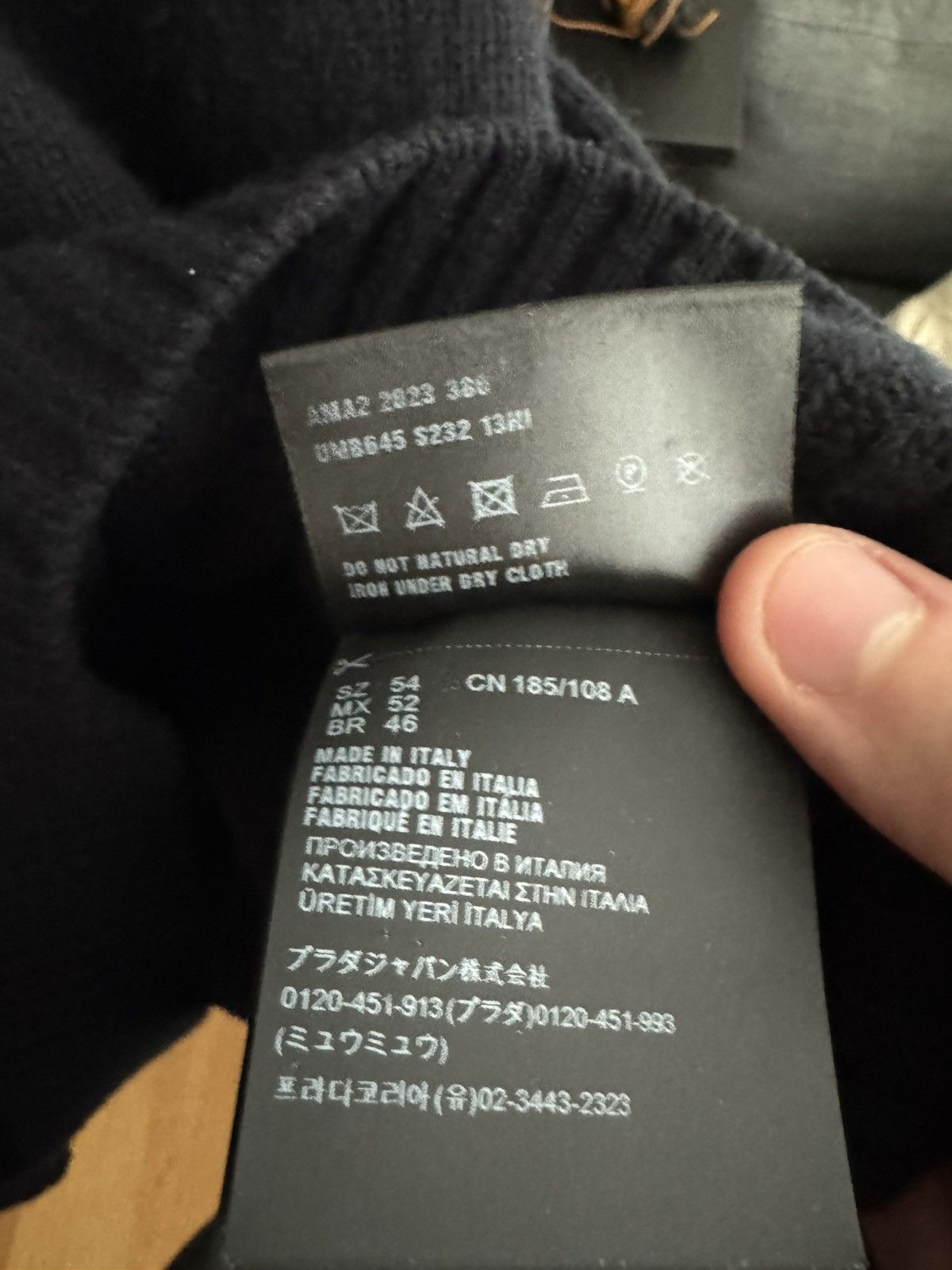 Prada Navy Prada Milano Sweater Size US XL / EU 56 / 4 - 3 Thumbnail