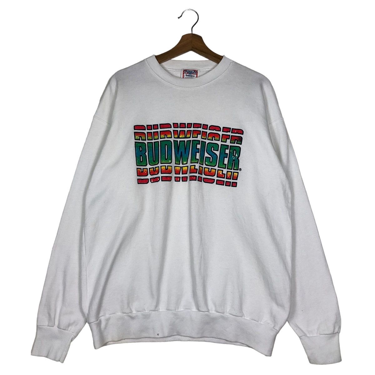 🔥VINTAGE SWEATSHIRT BUDWEISER BIG LOGO