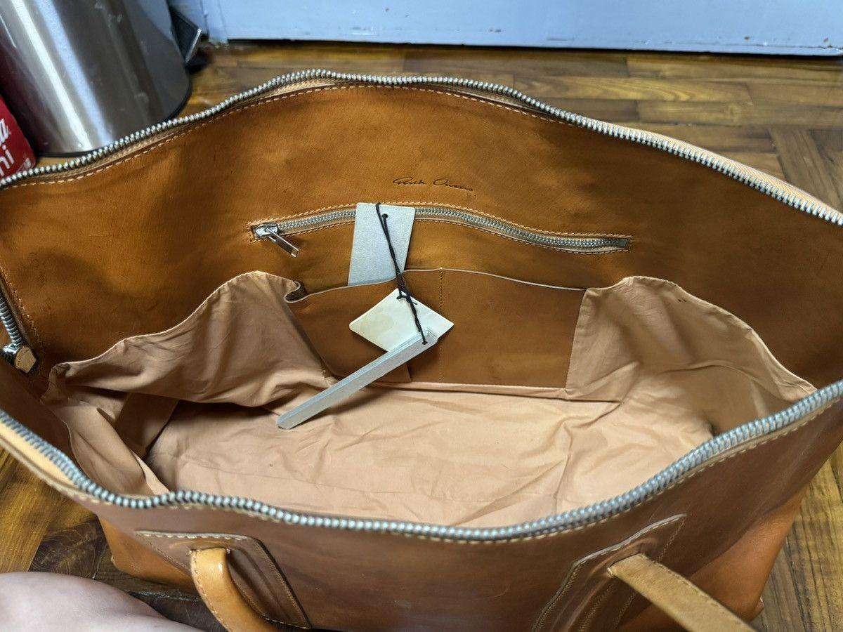 Rick Owens RICK OWENS LIGHT BROWN LEATHER WEEKENDER Size ONE SIZE - 4 Thumbnail