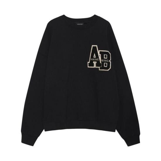 Anine Bing ANINE BING Women Hoodies A 08 10074 BLK1 Black Size S / US 4 / IT 40 - 1 Preview