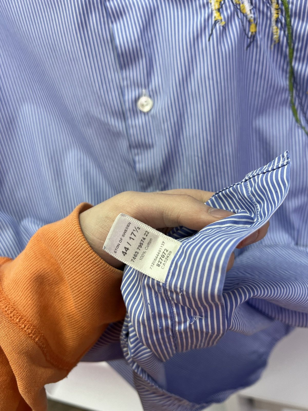 Eton × Vintage Vintage Eton Striped Designer Button Up Shirt Size US M / EU 48-50 / 2 - 10 Thumbnail