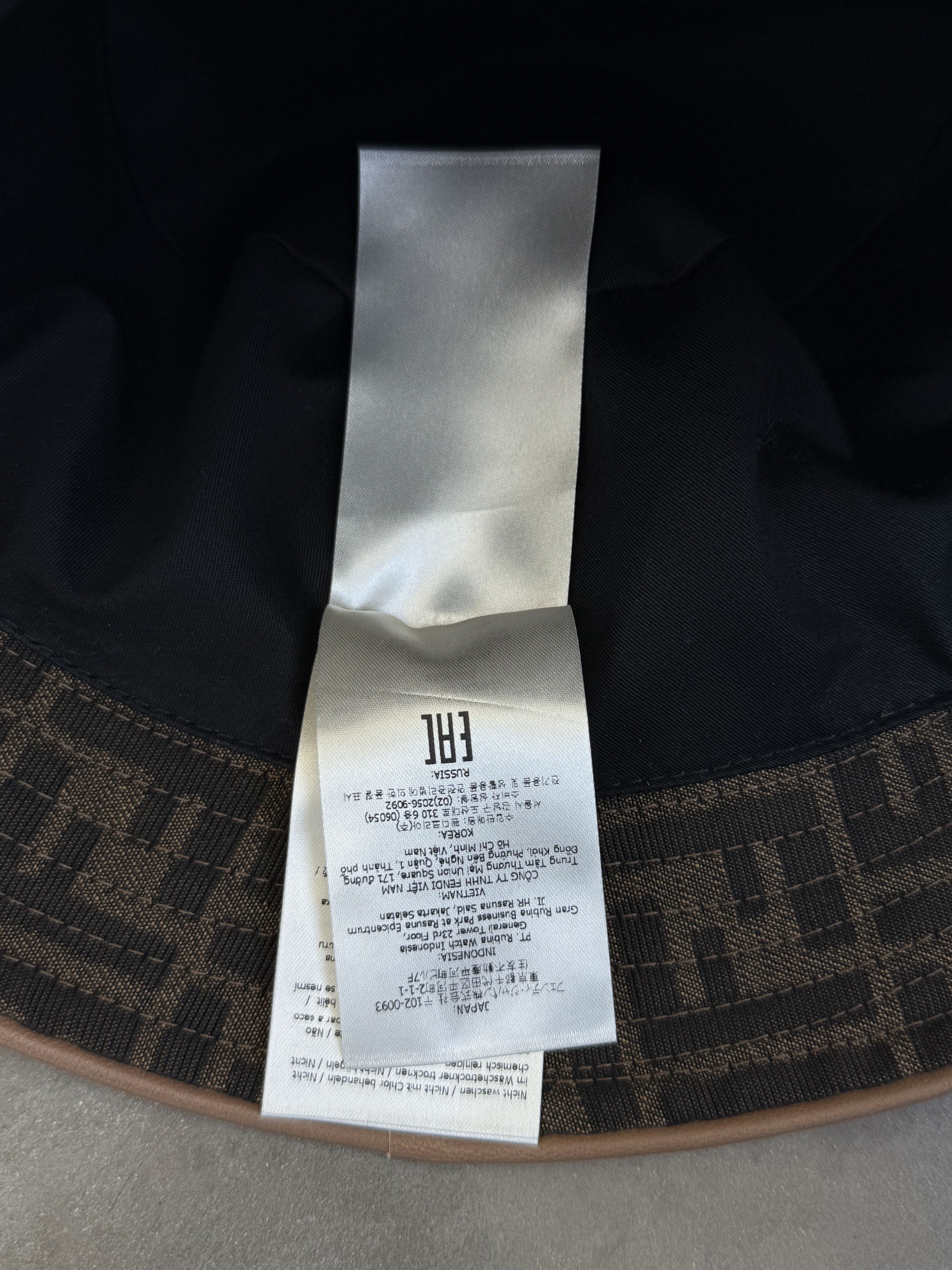 Fendi Fendi Brown FF Monogram Reversible Bucket Hat Size ONE SIZE - 8 Thumbnail