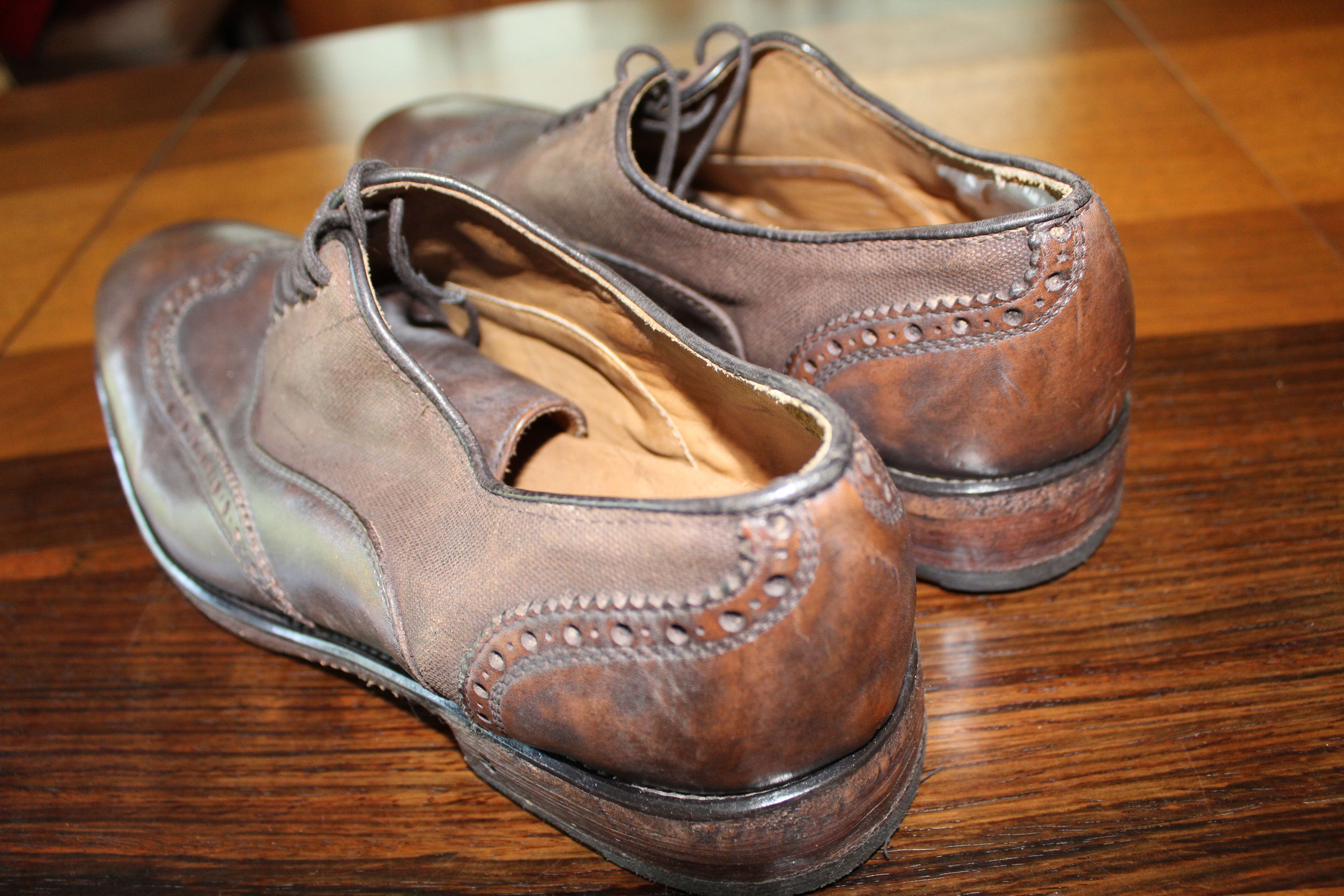 John Varvatos JV Fleetwood Balmoral Wingtip – Rare Italian-Made Size US 11 / EU 44 - 6 Thumbnail