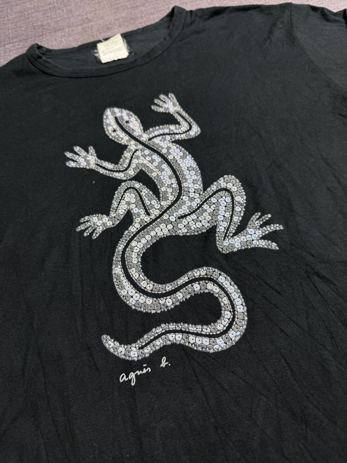 agnes b. AGNES.B LIZARD BIG LOGO LONG SLEEVE Size US XL / EU 56 / 4 - 3 Thumbnail