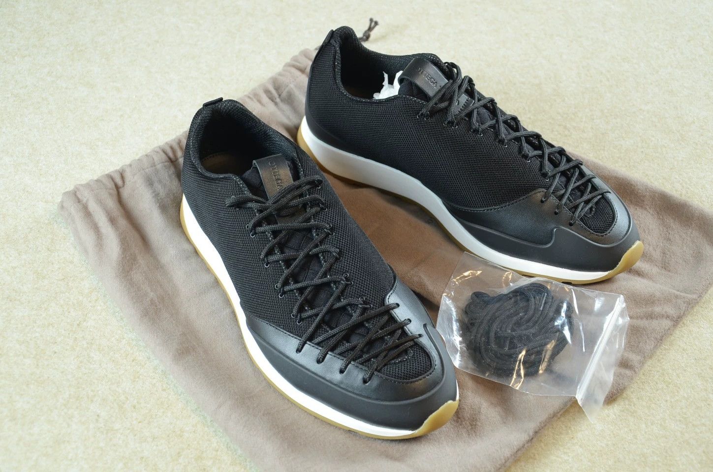 Bottega Veneta BV White Panelled Laces Sneakers Size US 11 / EU 44 - 9 Thumbnail