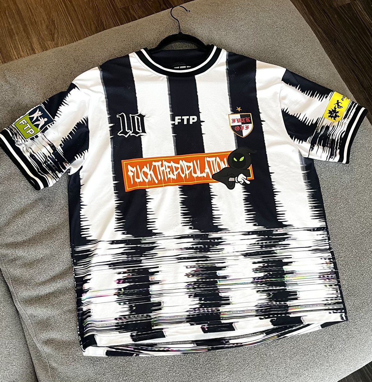 Fuck The Population Fuck the population soccer jersey Size US L / EU 52-54 / 3 - 1 Thumbnail
