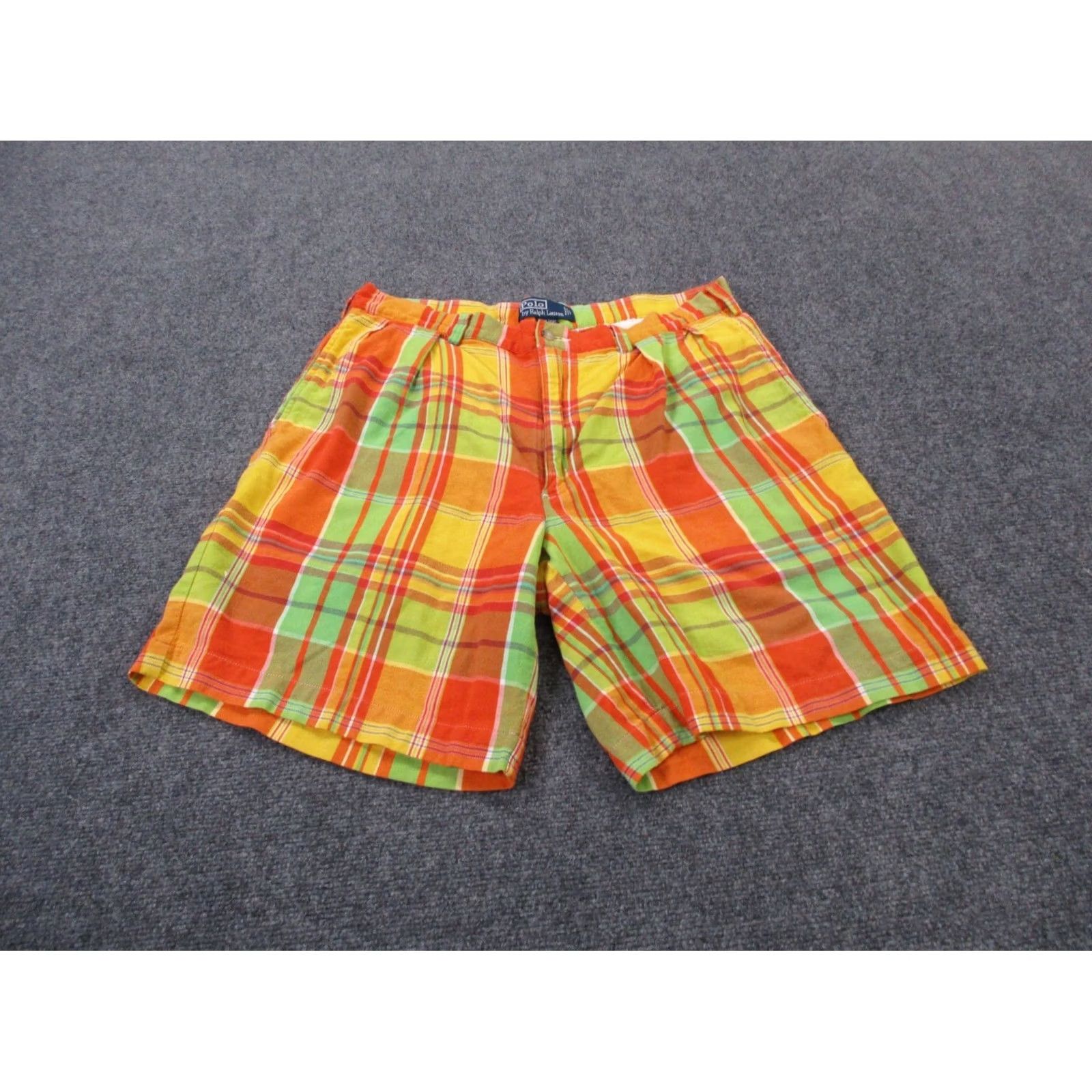 Polo Ralph Lauren Polo Ralph Lauren Shorts Men 35 Colorful Plaid Bermuda Classic Beach Preppy 90s Mens Size US S / EU 44-46 / 1 - 2 Thumbnail