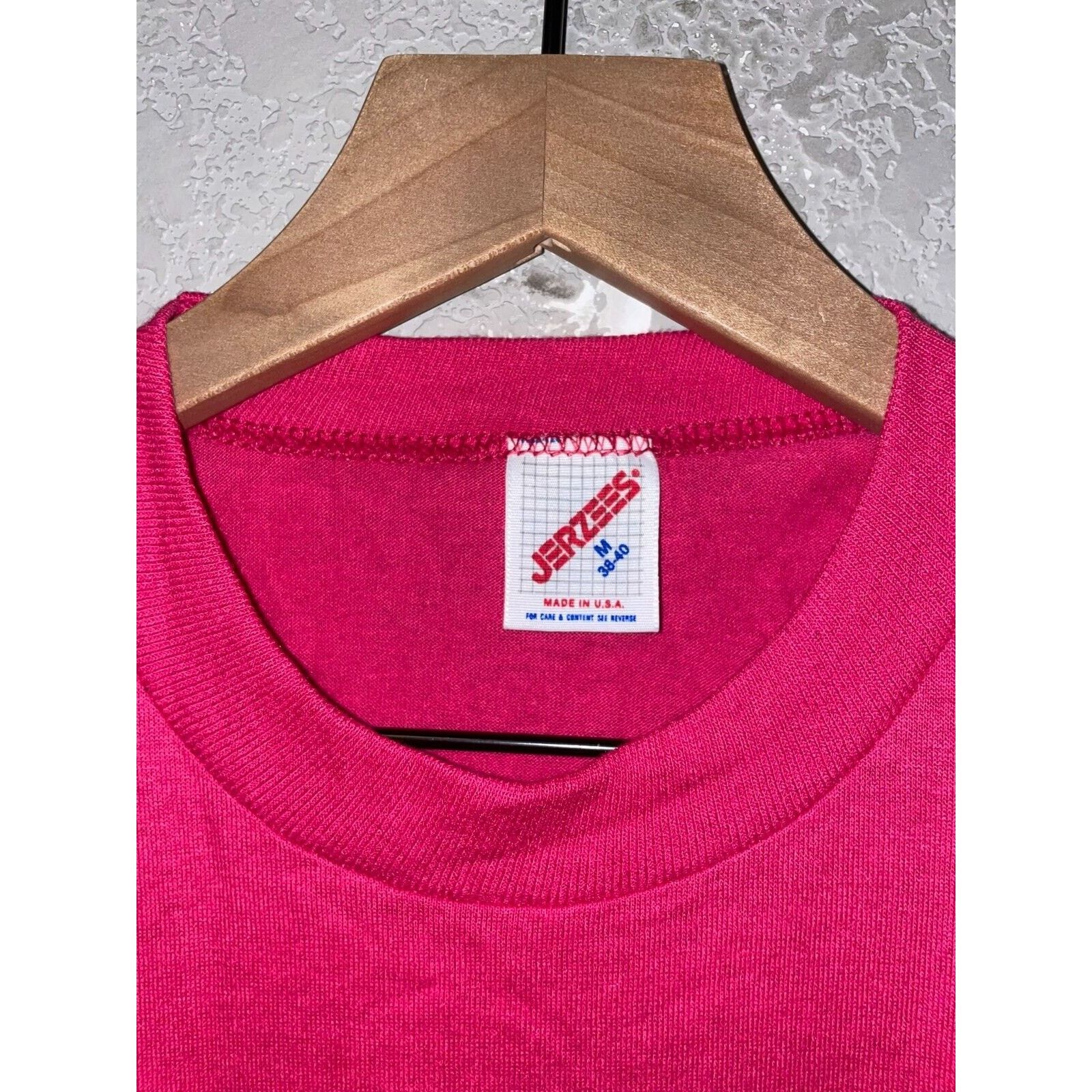 Jerzees Vintage Nashville Shirt Flower Pink Paint 90s Stained VTG M Size US M / EU 48-50 / 2 - 8 Thumbnail