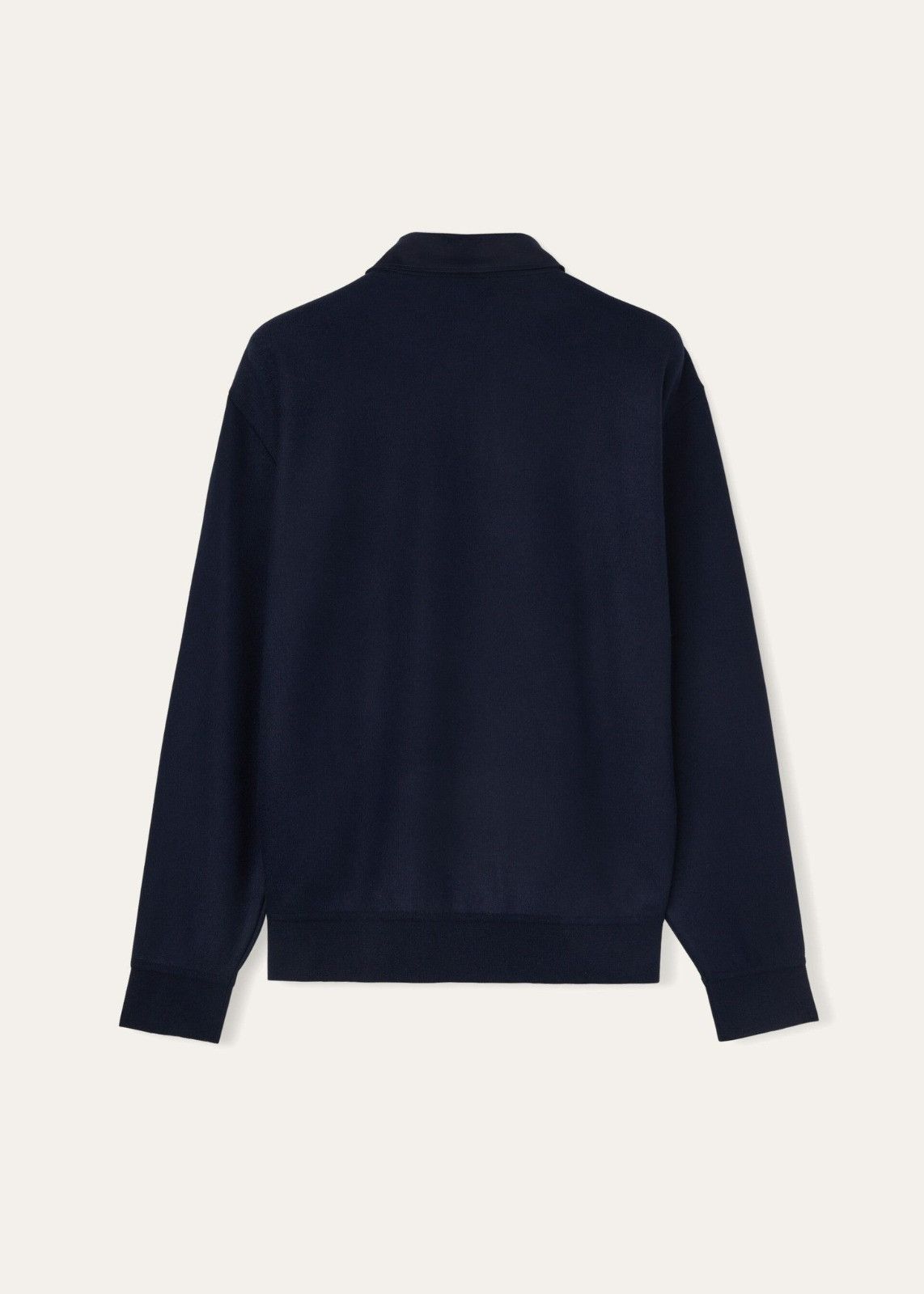Loro Piana o1srvl11e1224 Cashmere Jersey Polo Shirt in Navy Blue Size US XL / EU 56 / 4 - 2 Thumbnail