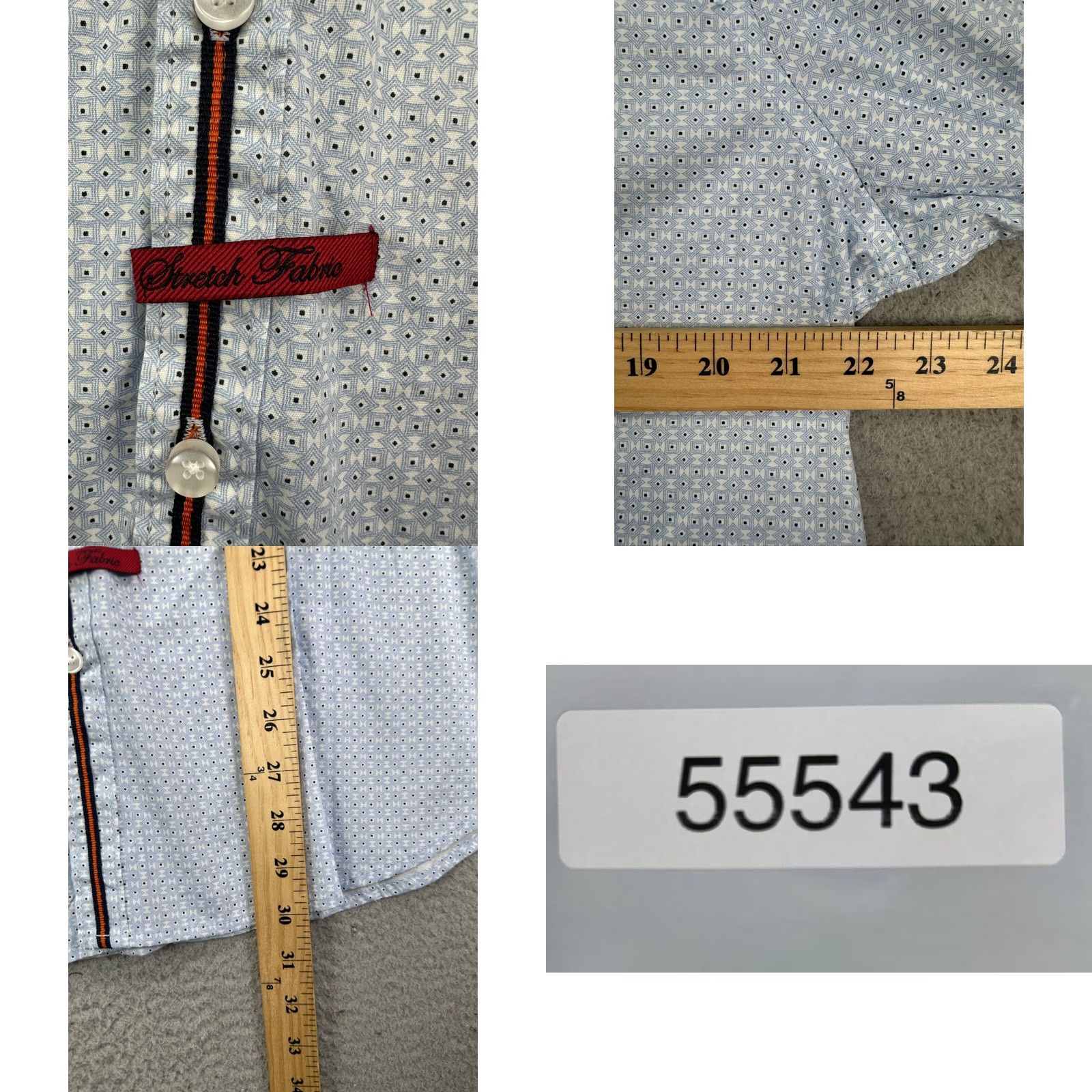 English Laundry VINTAGE? No. English Laundry Shirt Mens Small Blue Geometric Button-Down Stretch Shirt Mens S Blue Geometric Button Up Please? Size US S / EU 44-46 / 1 - 8 Thumbnail