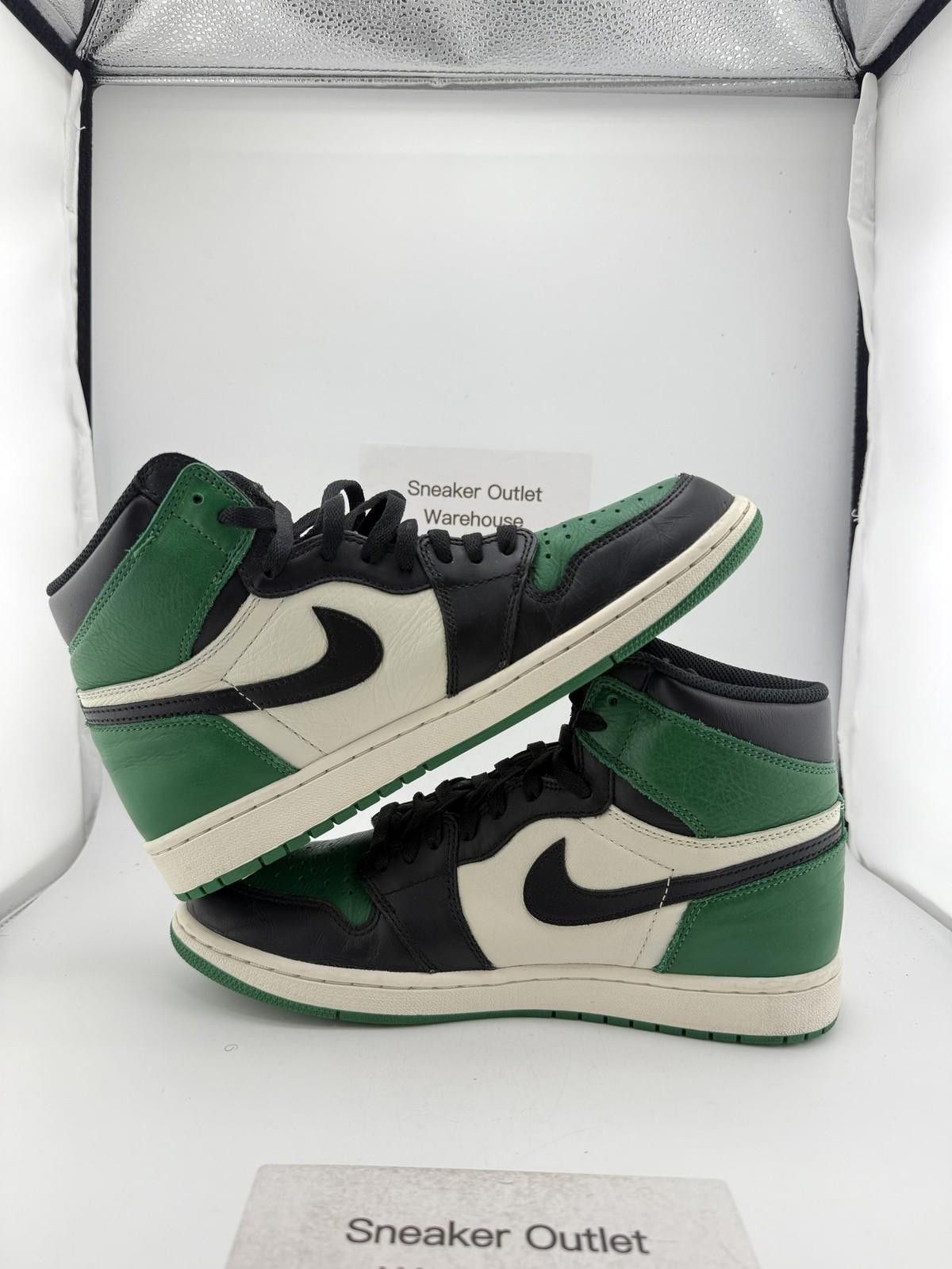 Nike Jordan 1 Pine Green US 10 Used with Box 555088-302 Size US 10 / EU 43 - 6 Thumbnail