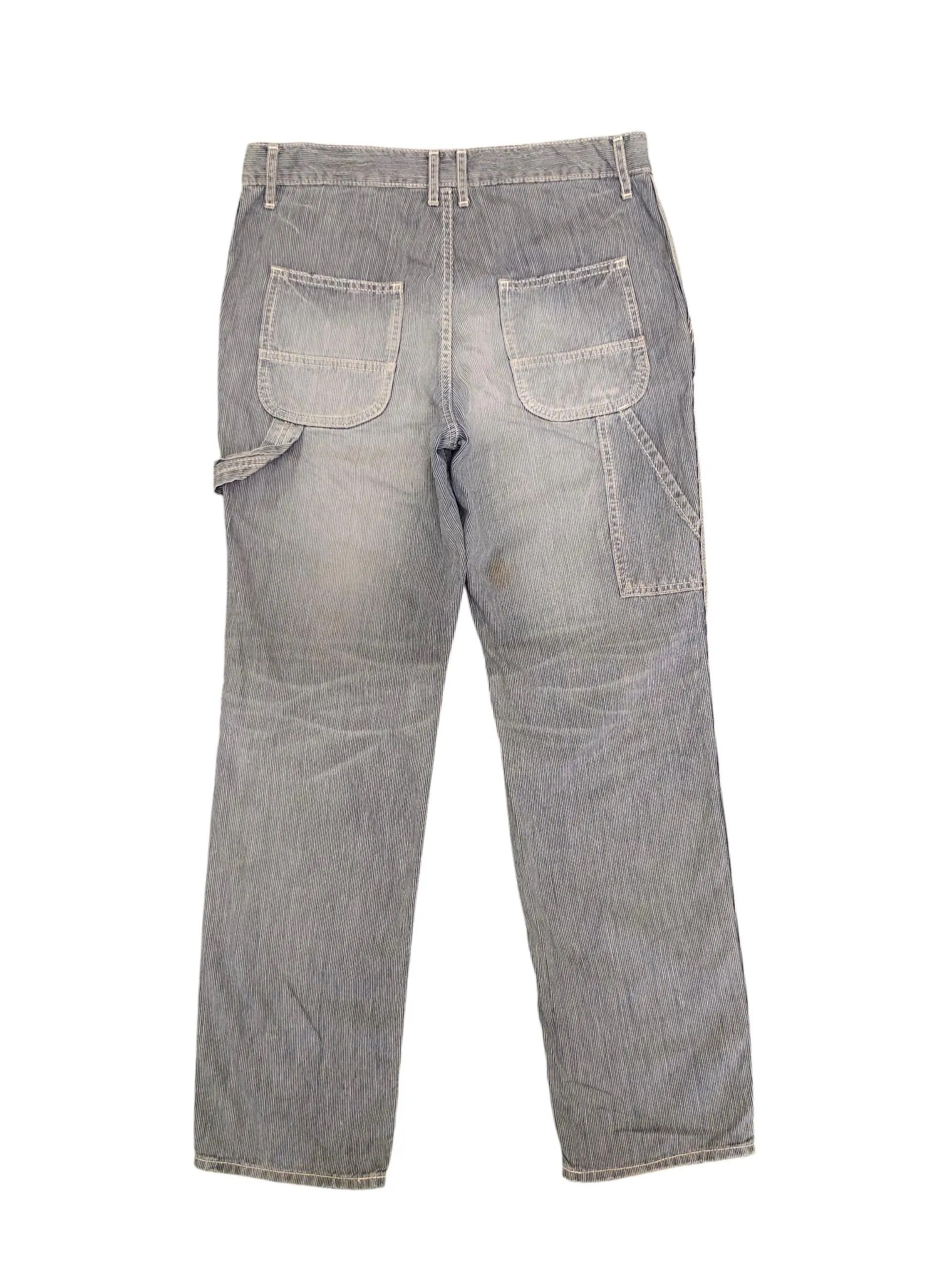 Beams Plus × Engineered Garments Journal Standard Japan Painted Hickory Carpenter Denim Pants Size US 32 / EU 48 - 1 Thumbnail