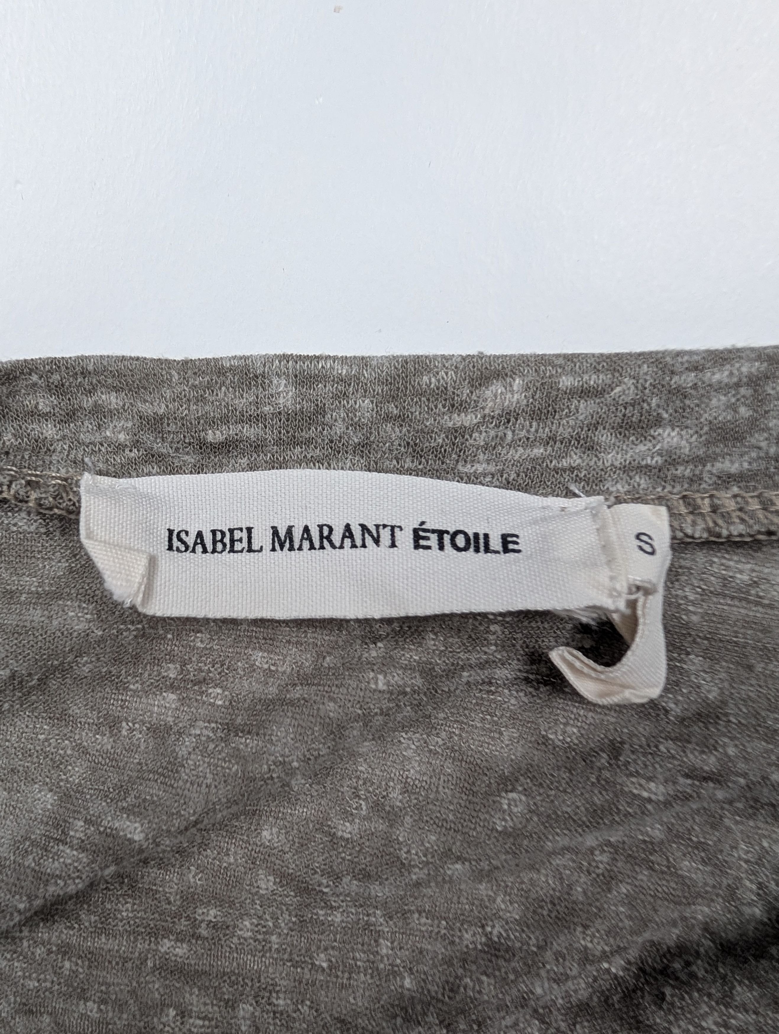 Isabel Marant Etoile Isabel Marant Etoile Grey Cotton Top Size S / US 4 / IT 40 - 3 Thumbnail