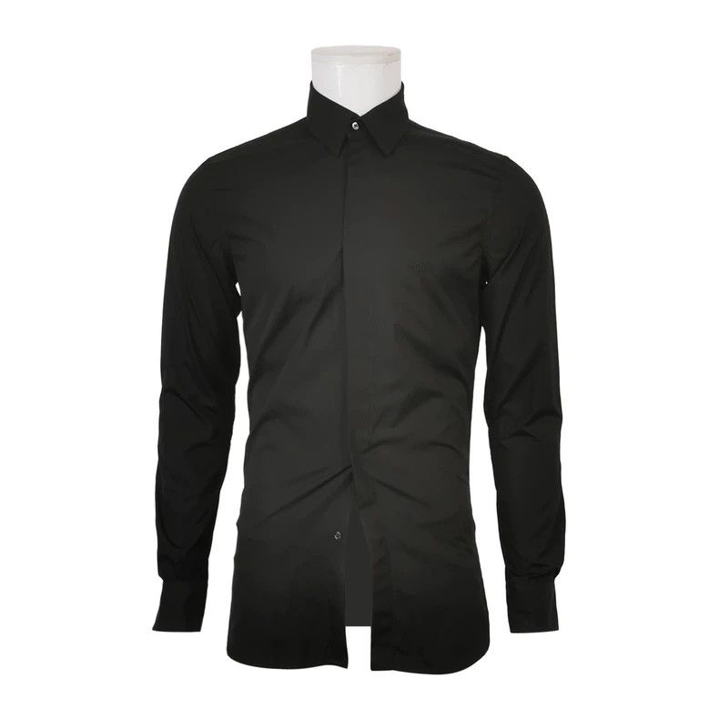 Fendi Fendi Solid Cotton Collared Shirt Size US S / EU 44-46 / 1 - 1 Thumbnail