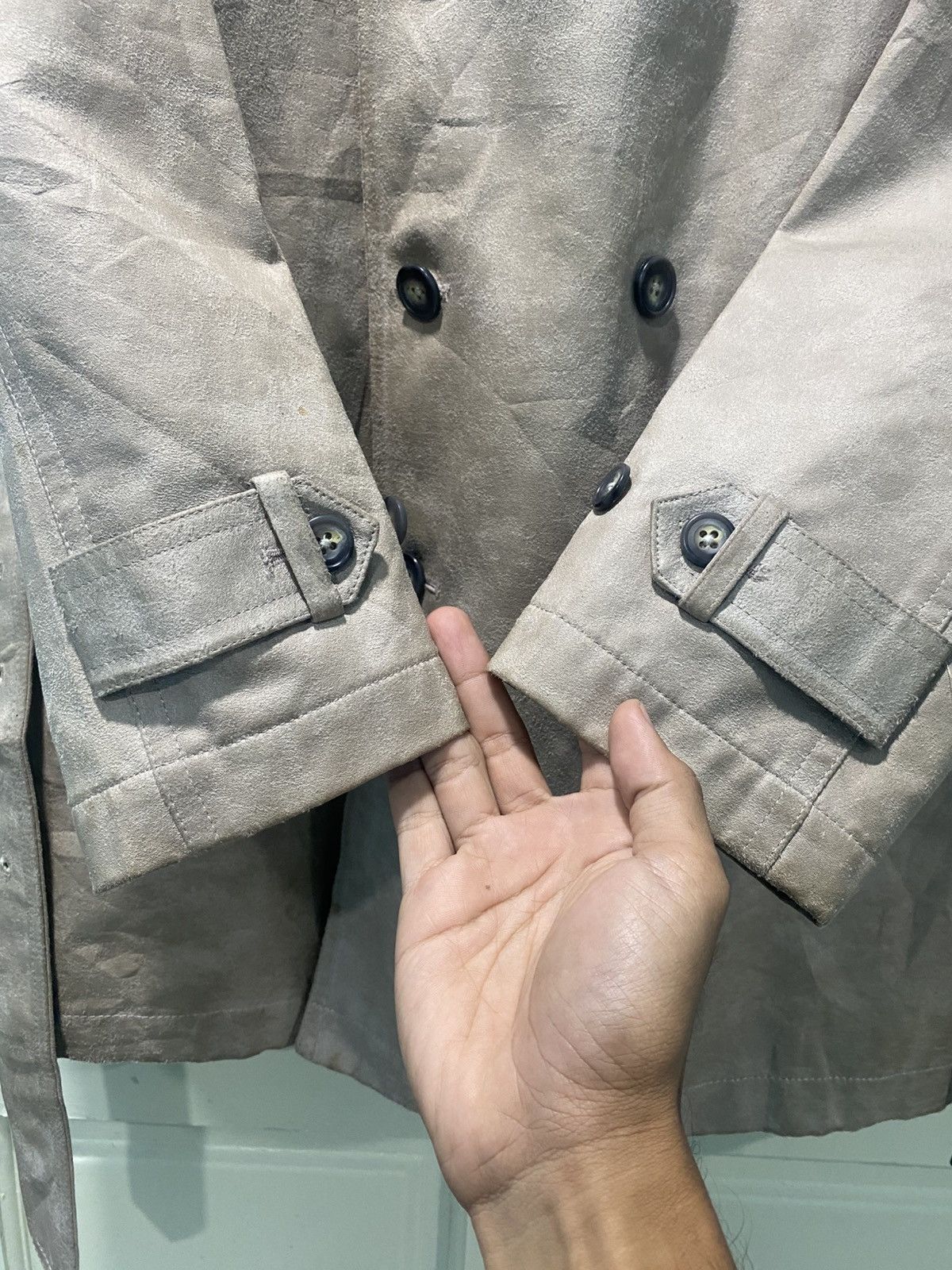 Tornado Mart Tornado Mart Suede Double Breasted Jacket Size US L / EU 52-54 / 3 - 10 Thumbnail