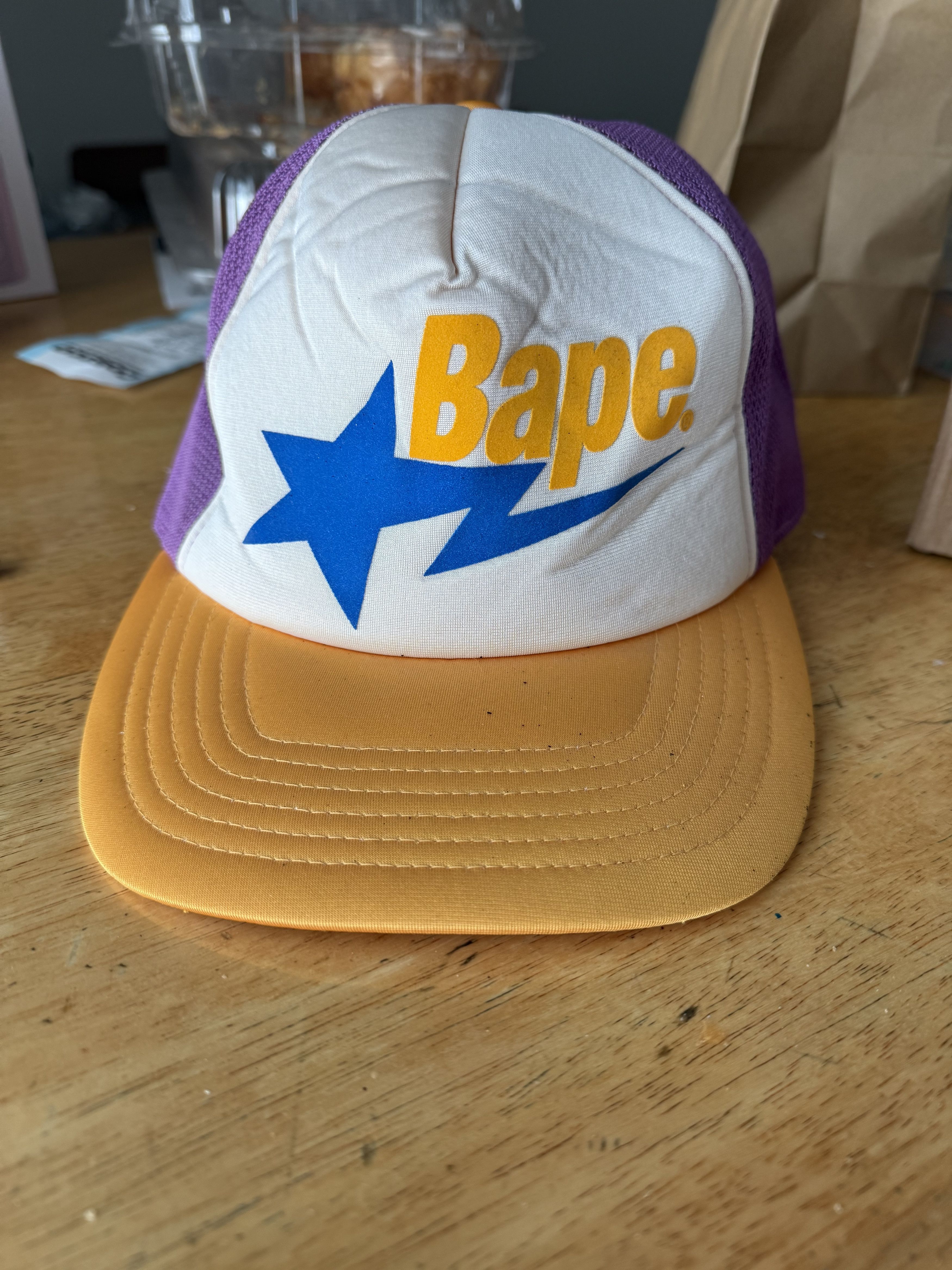 Bape A bathing ape 2008 Bape bapesta LA trucker hat Size ONE SIZE - 1 Thumbnail