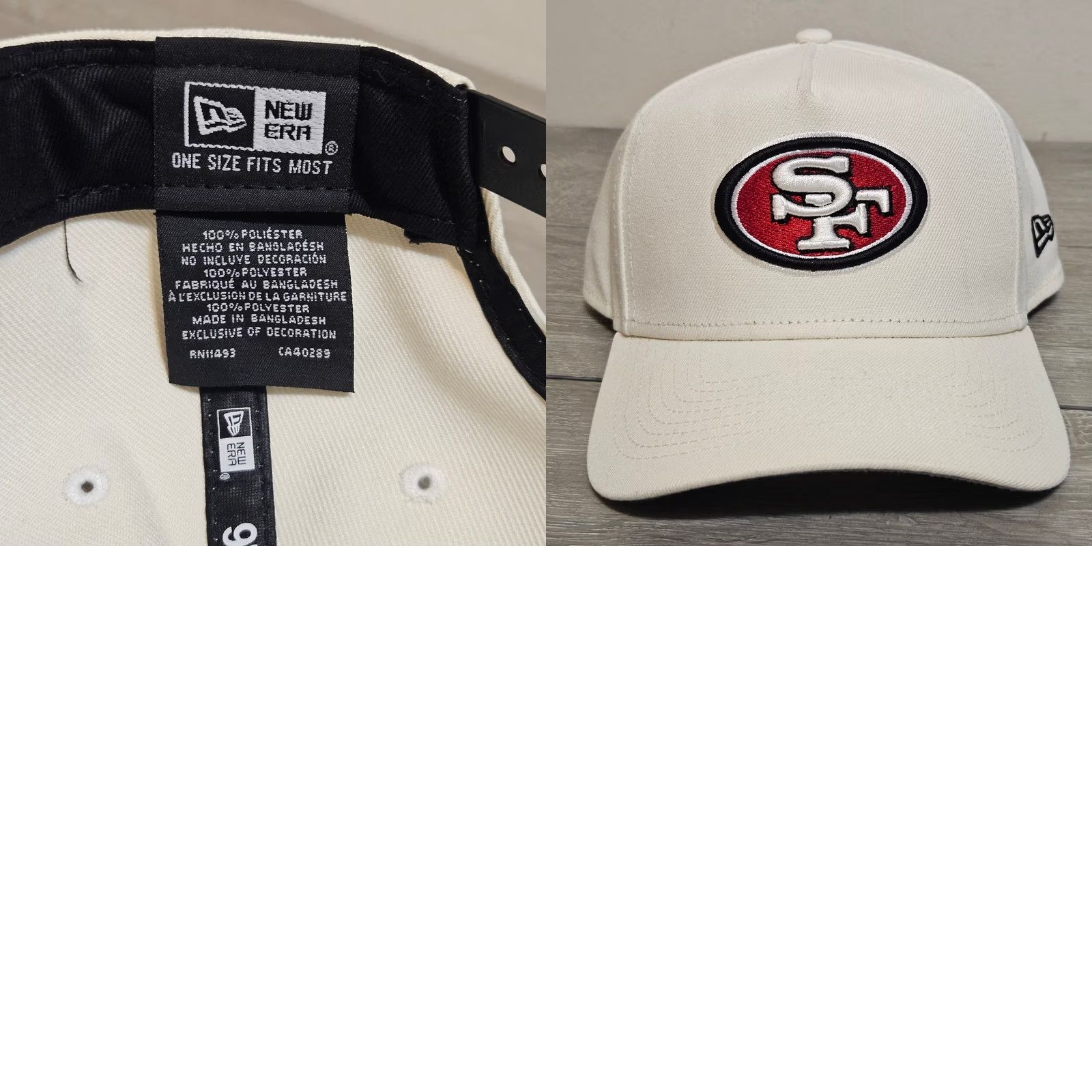 New Era New Era NFL San Francisco 49ers Snapback Baseball Cap Hat Cream One Size Men Active Size ONE SIZE - 8 Thumbnail