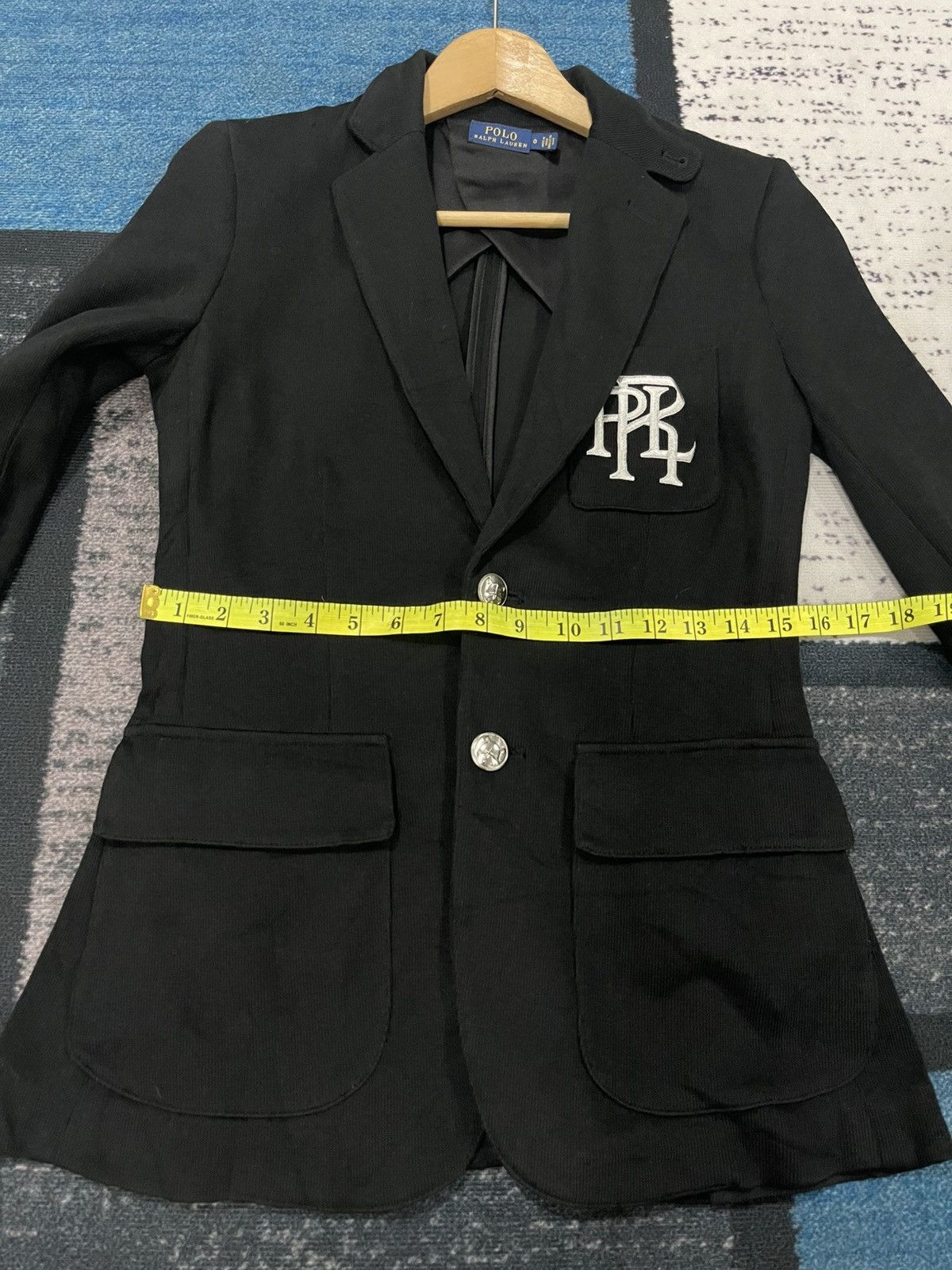 Polo Ralph Lauren Polo Ralph Lauren Embroidery Logo Black Blazer Size XS / US 0-2 / IT 36-38 - 13 Thumbnail