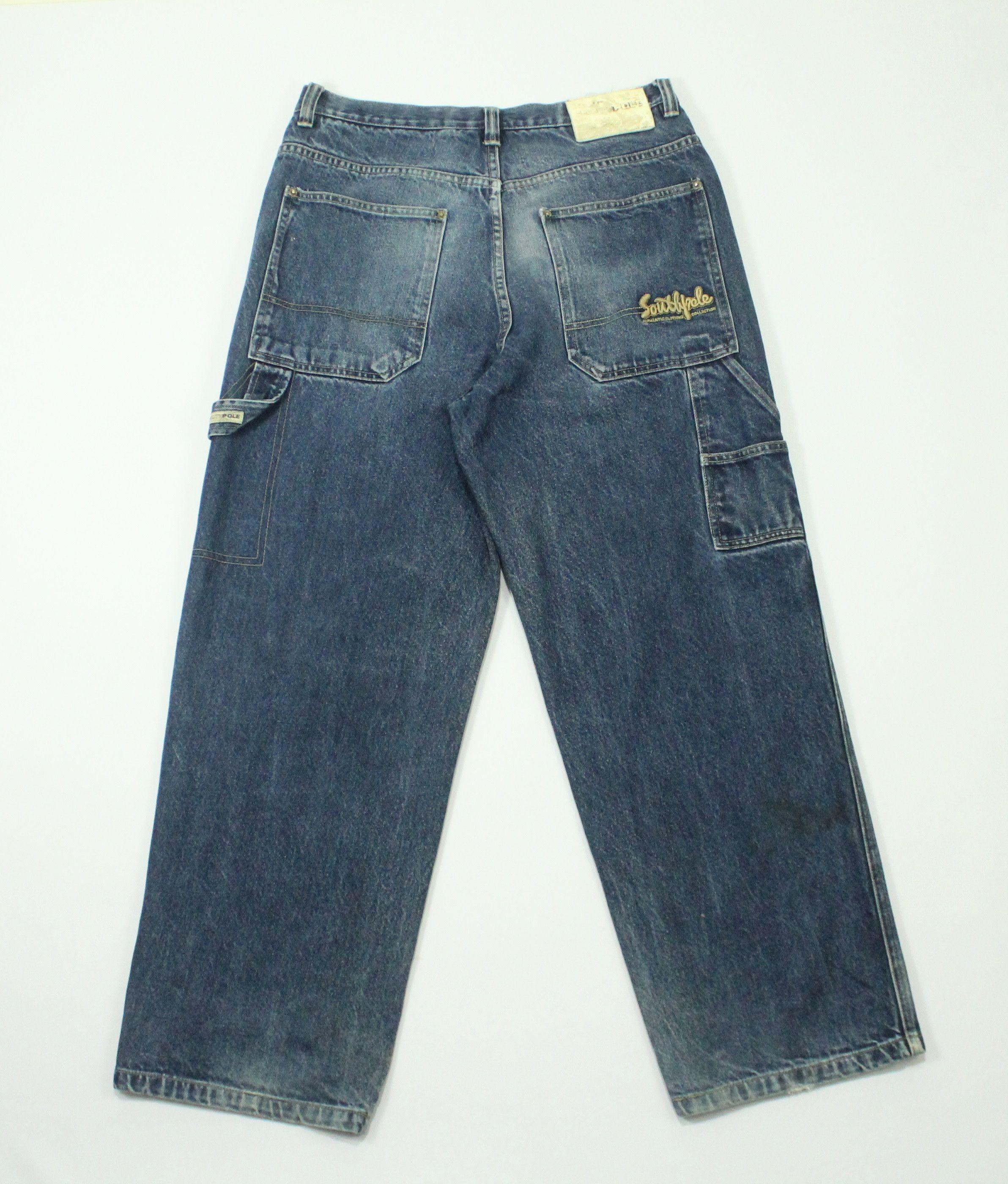 Southpole SOUTHPOLE Denim Vintage Embroidered Logo JNCO Carhartt Size US 34 / EU 50 - 3 Thumbnail