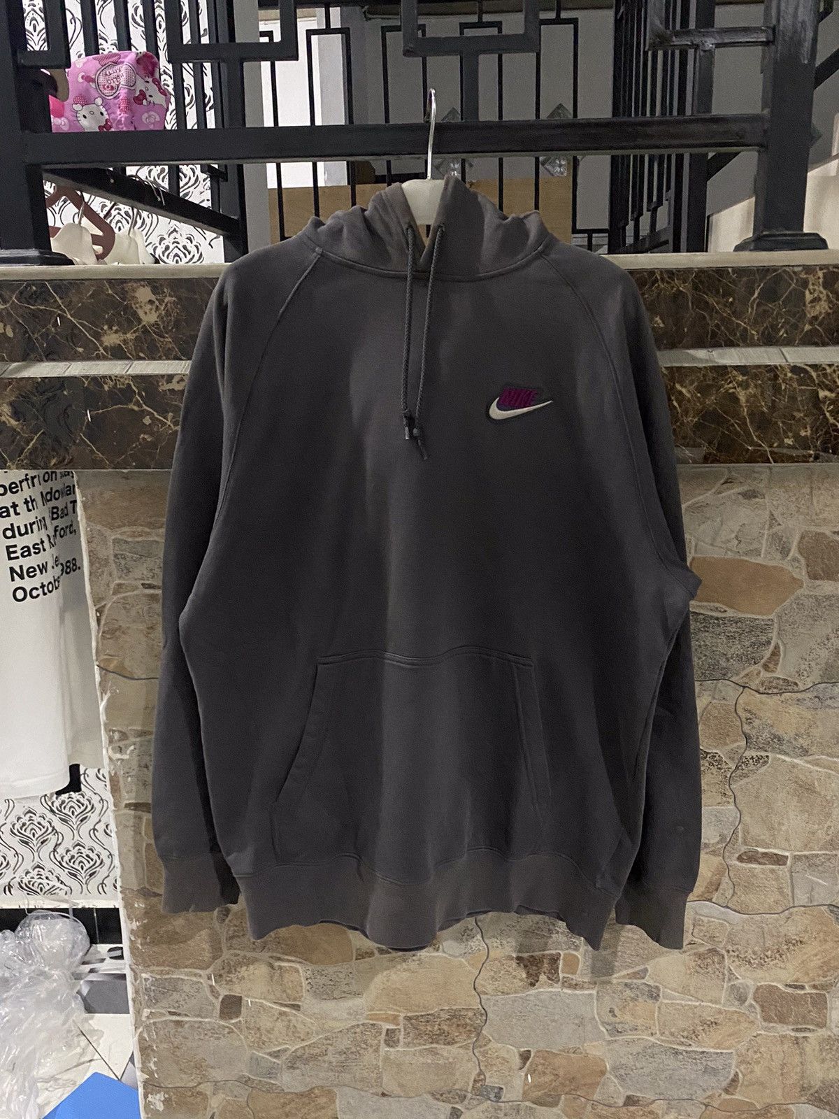 Nike × Vintage Hoodie nike vintage y2k small swoosh Size US XXL / EU 58 / 5 - 1 Thumbnail