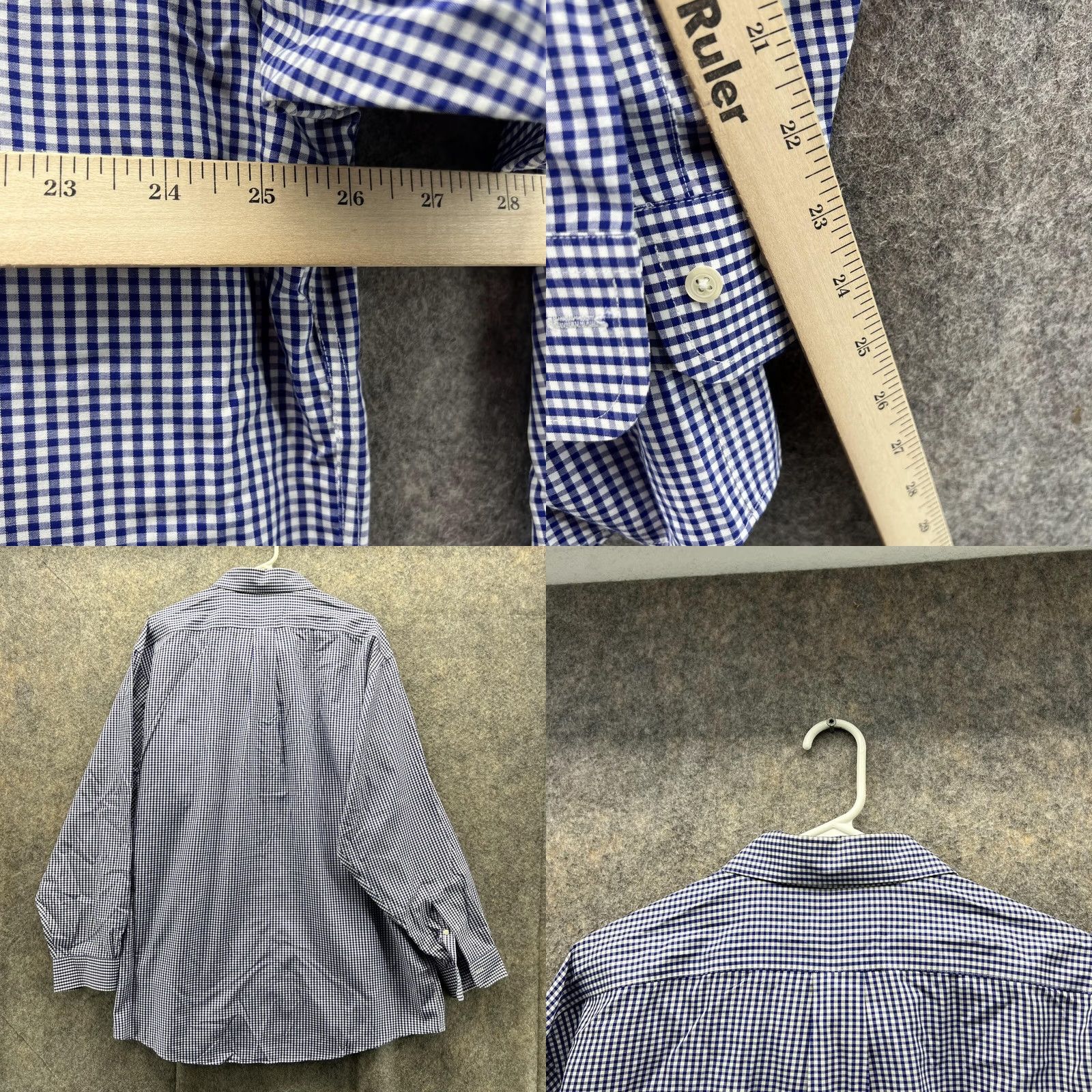 Brooks Brothers Brooks Brothers 346 Shirt Men 17.5 34/35 Blue Gingham Button-Up Casual Preppy Shirts Mens Regular Button-Down Long Sleeve" Size US XXL / EU 58 / 5 - 8 Thumbnail