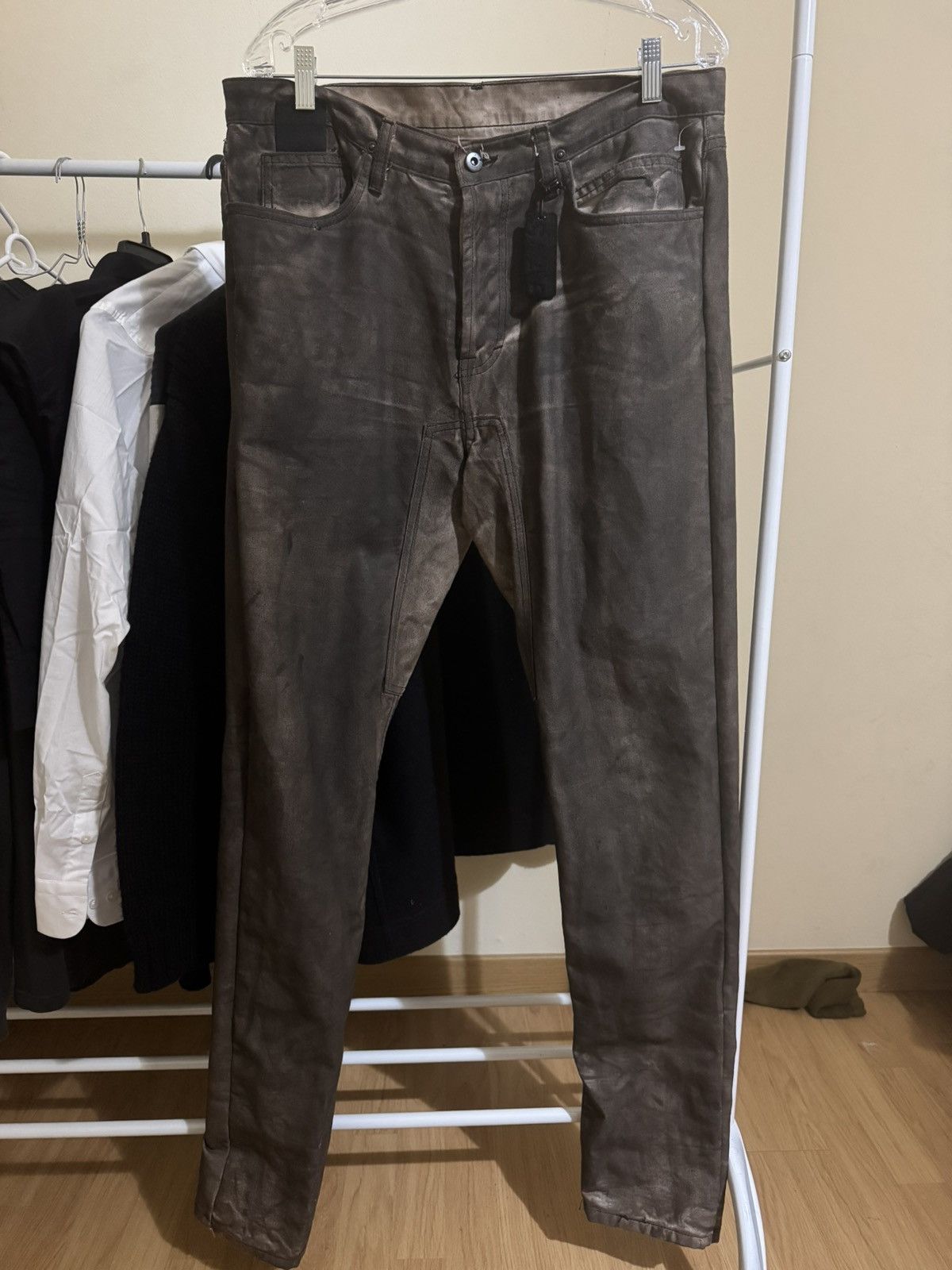 Rick Owens RO Brown/Rust Slab Denim Size US 34 / EU 50 - 1 Thumbnail