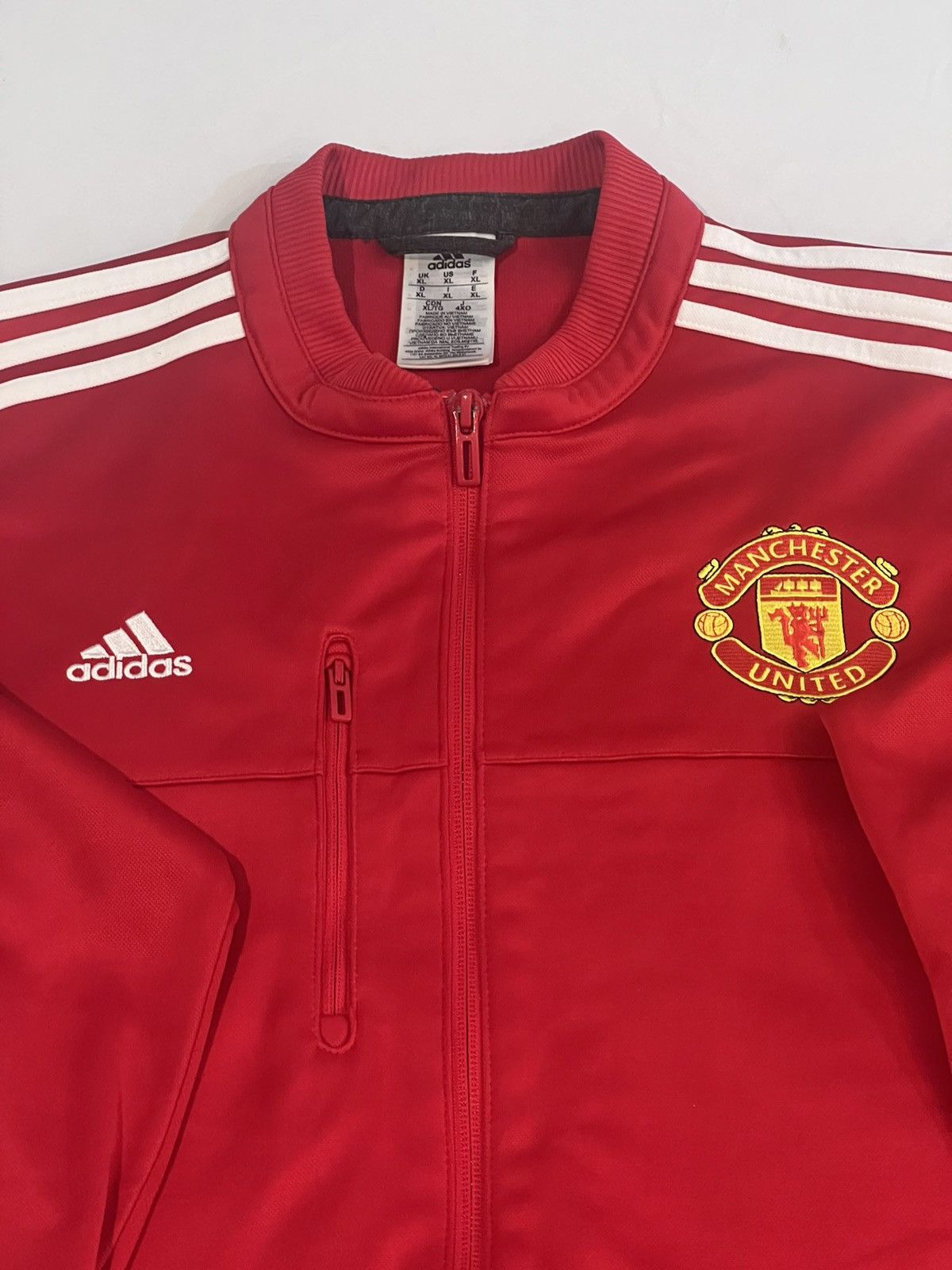 Adidas × Vintage 2015/16 Men’s Adidas Manchester United Anthem Jacket Red XL Size US XL / EU 56 / 4 - 2 Thumbnail