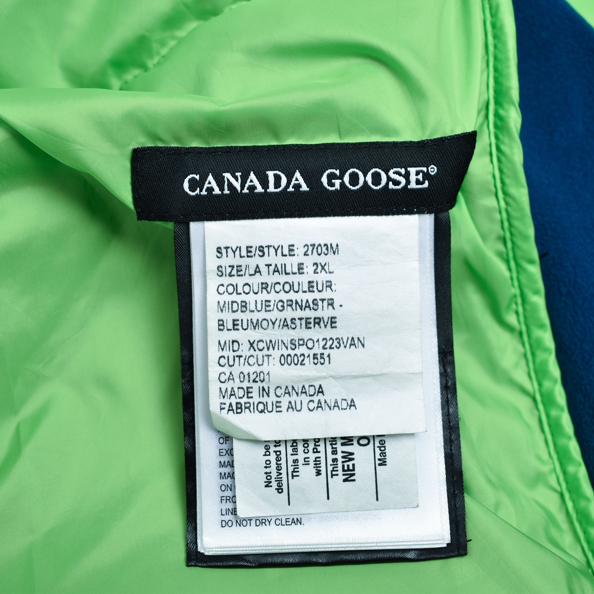 Canada Goose *RARE* CANADA GOOSE 2703M BLUE/GREEN PUFFER HYBRIDGE LITE Size US XXL / EU 58 / 5 - 4 Thumbnail