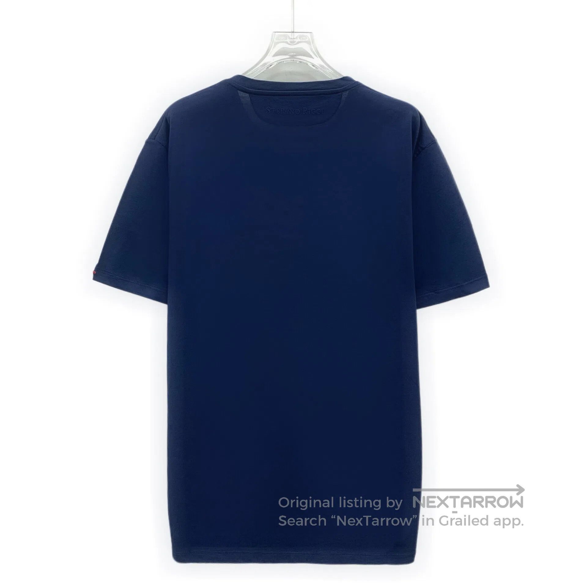 Stefano Ricci Stefano Ricci Dark Blue Eagle Head Logo Embroidered Cotton Size US XL / EU 56 / 4 - 2 Thumbnail