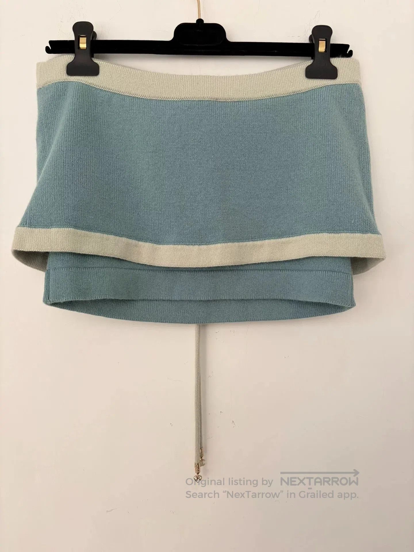 Chanel Chanel Cashmere Colorblock Blue Halter Top. Size US S / EU 44-46 / 1 - 2 Thumbnail