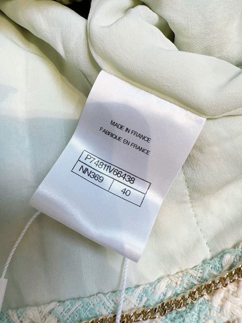 Chanel Chanel 23S spring and summer mint green double-breasted pl Size S / US 4 / IT 40 - 5 Thumbnail