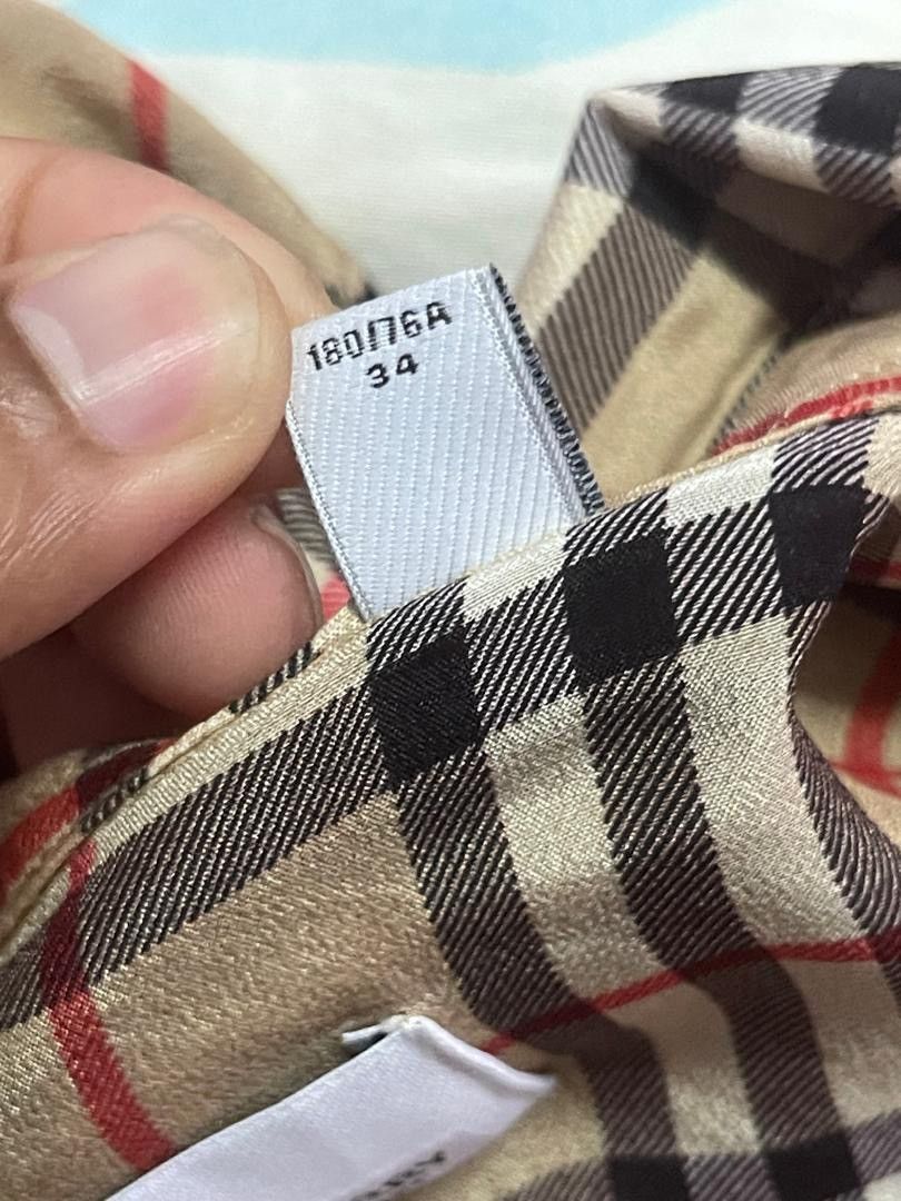 Burberry Burberry Vintage Checkered Silk and Cotton Shirt Dress Size M / US 6-8 / IT 42-44 - 25 Thumbnail