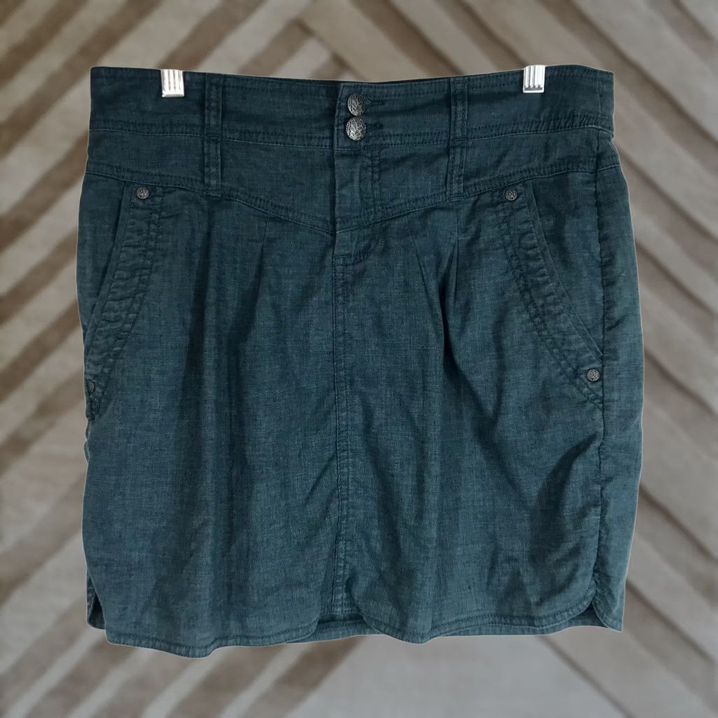 Prana Prana Teal Skirt Women's Size 4 Cargo Pockets Size 27" / US 4 / IT 40 - 1 Thumbnail