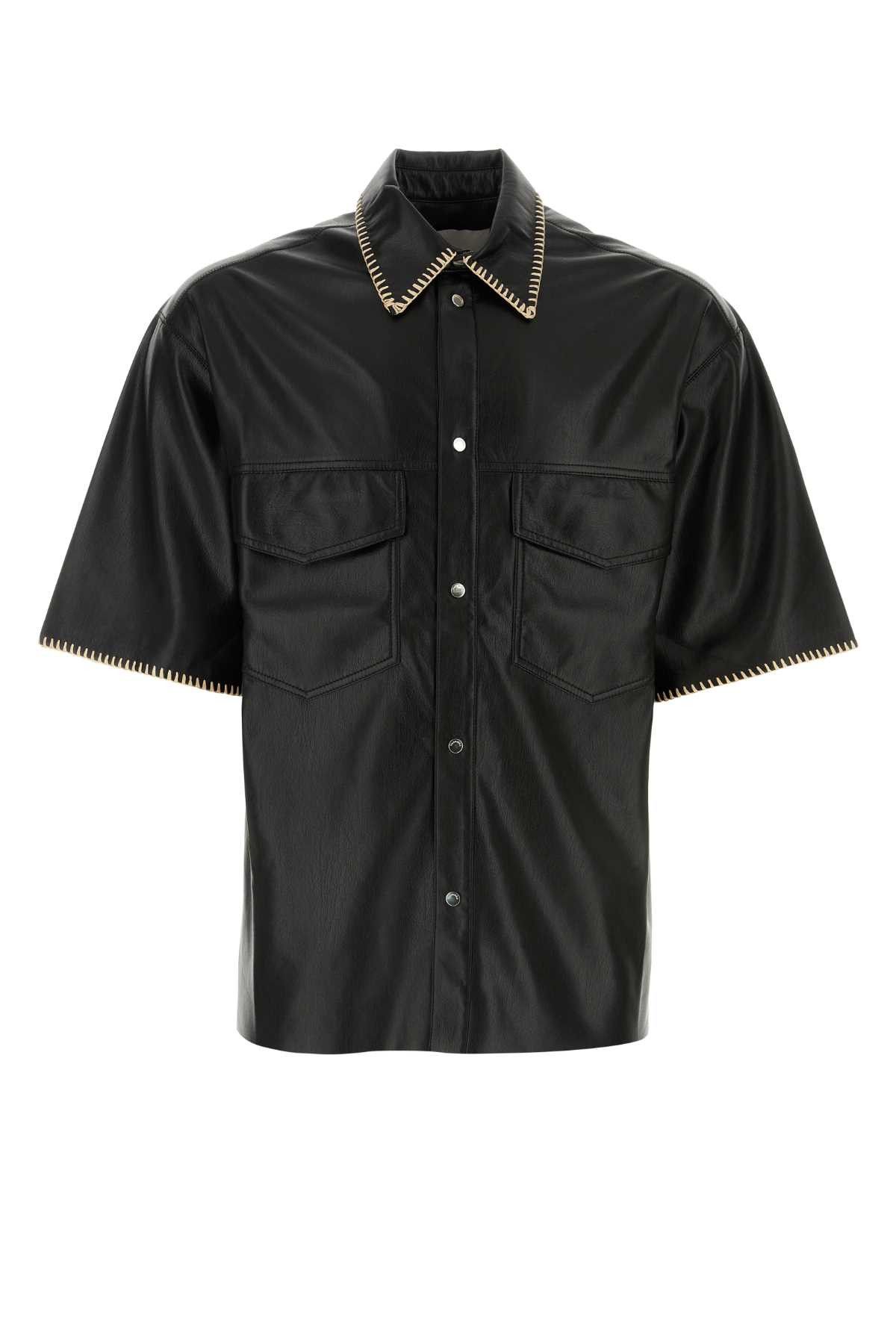 Tシャツ・カットソー NANUSHKA Black Synthetic Leather Mikael Top Nanushka Black Synthetic Leather Mikael Top | Grailed