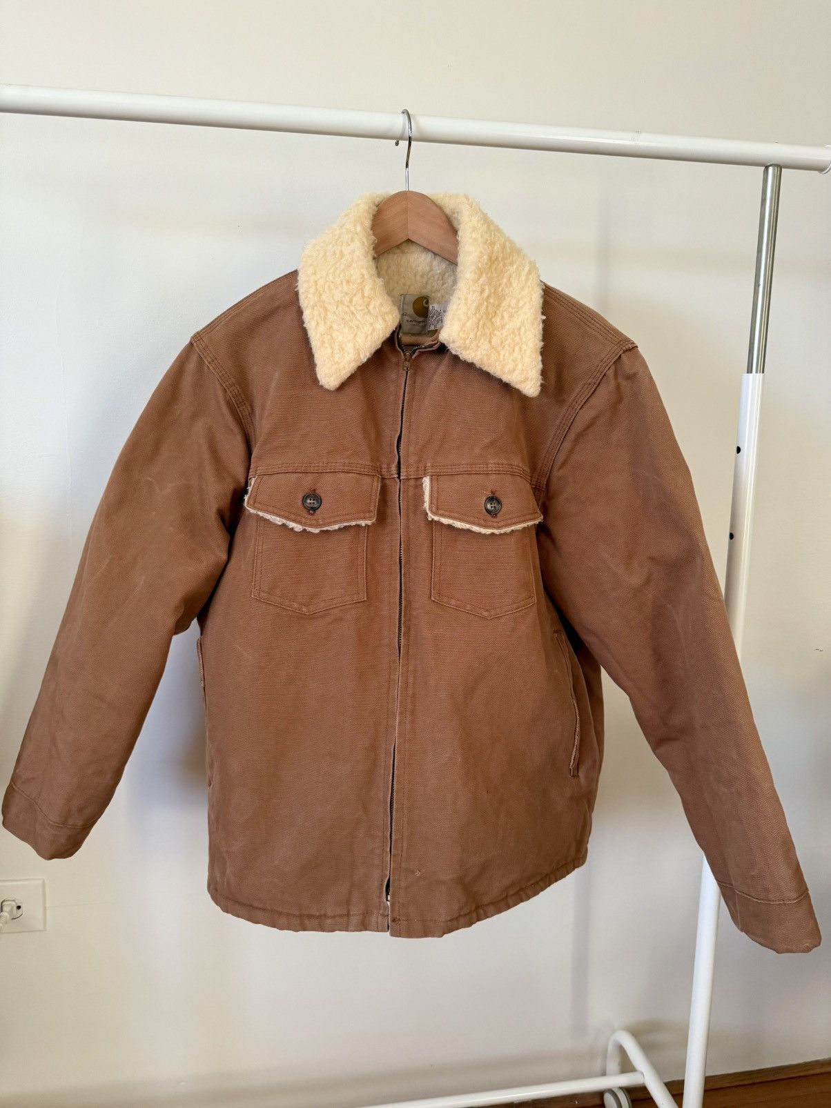 Carhartt Vintage 70s Carhartt Made in USA 29CB Pile Lined Duck Jacket Size US L / EU 52-54 / 3 - 1 Thumbnail