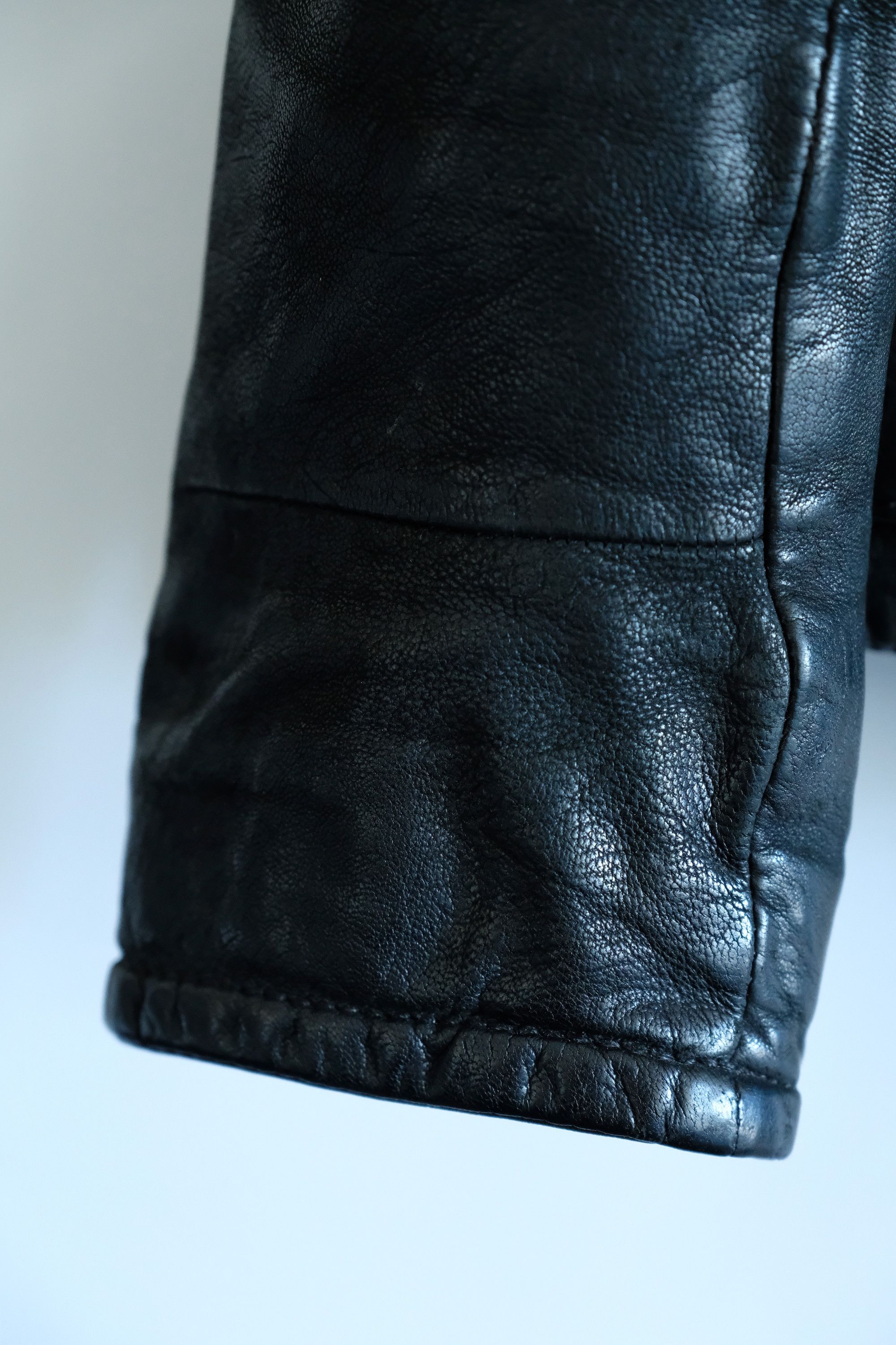 Yohji Yamamoto Yohji Yamamoto Leather Jacket Cafe Racer Biker Y's 5 XL Size US XL / EU 56 / 4 - 7 Thumbnail