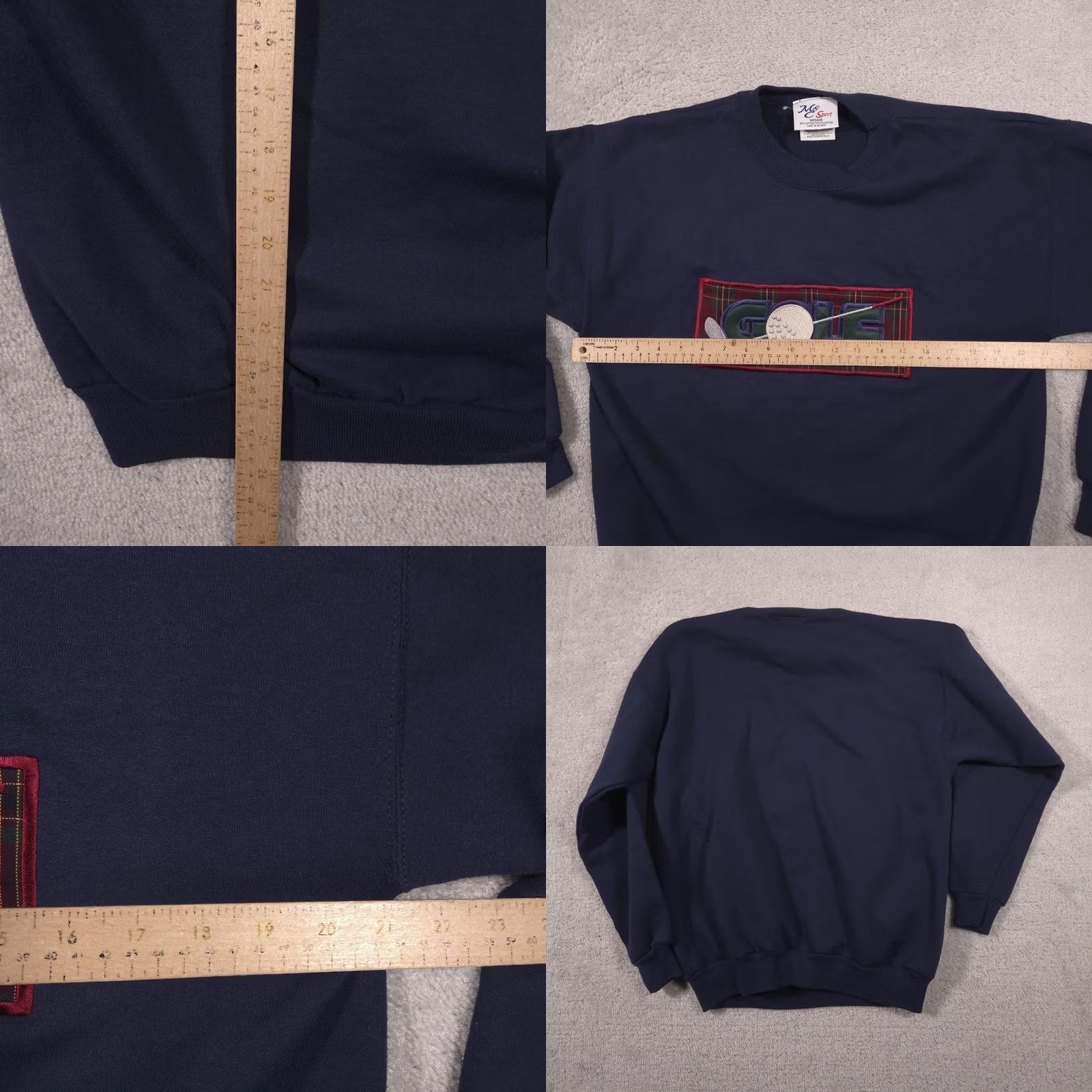 Vintage VINTAGE Mc Sport Sweatshirt Mens M Blue Golf Graphic Crewneck Fleece 90s Size US M / EU 48-50 / 2 - 8 Thumbnail