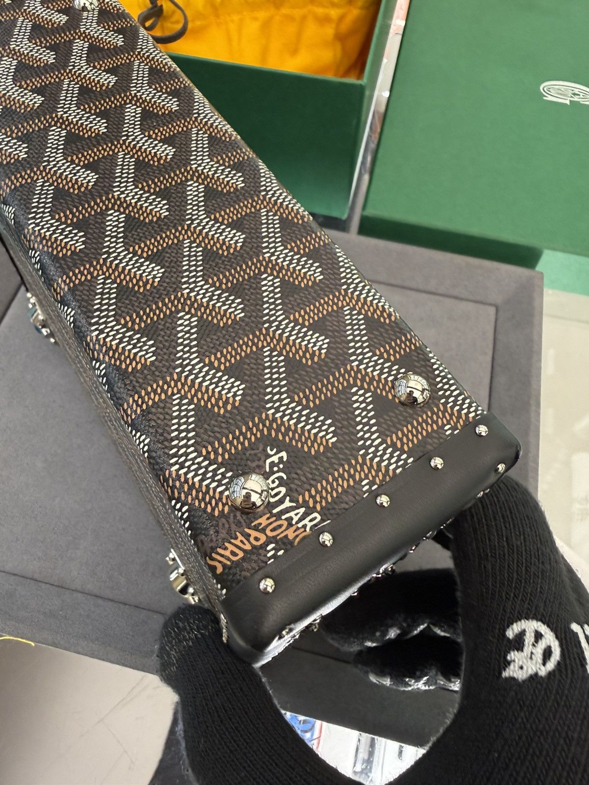 Goyard Goyard Trunk Bag Crossbody Black NEW + Shoulder strap Size ONE SIZE - 8 Thumbnail