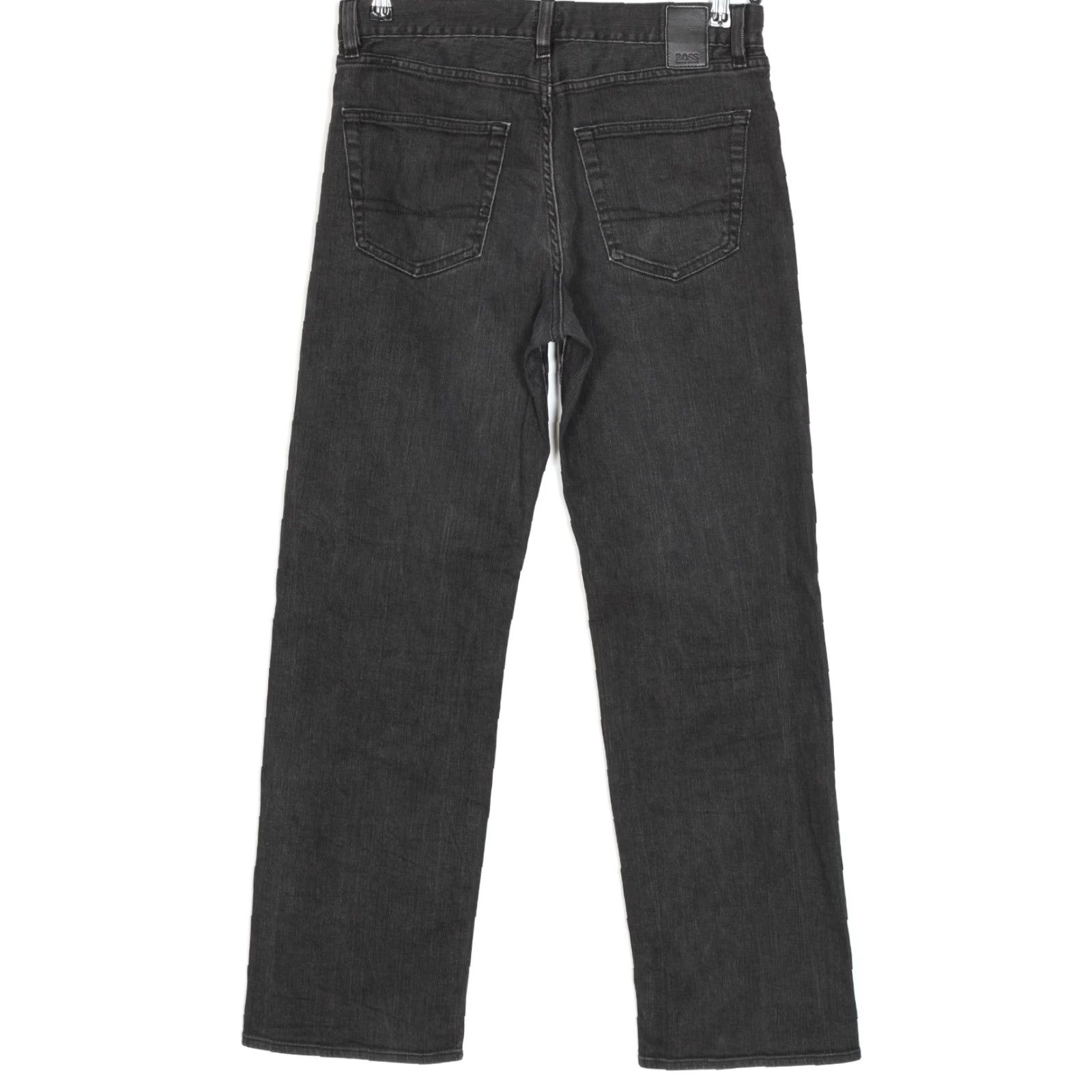 Hugo Boss HUGO BOSS Texas Stretch Regular Straight Jeans Men W34 L32 DZ4339 Grey Denim 5-Pocket Straight Rise Mid 10-12in Regular 34/32 xs Size US 34 / EU 50 - 2 Thumbnail