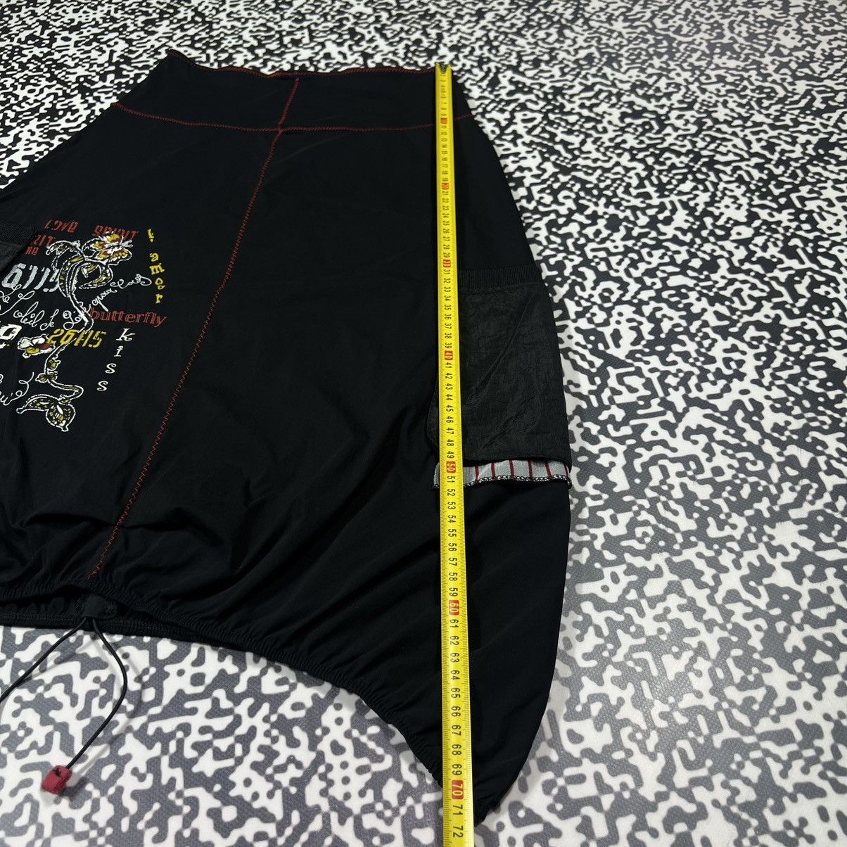 Japanese Brand Vintage Y2K Double Jeu Japanese Flared Cargo Midi Skirt Size 26" / US 2 / IT 38 - 18 Thumbnail