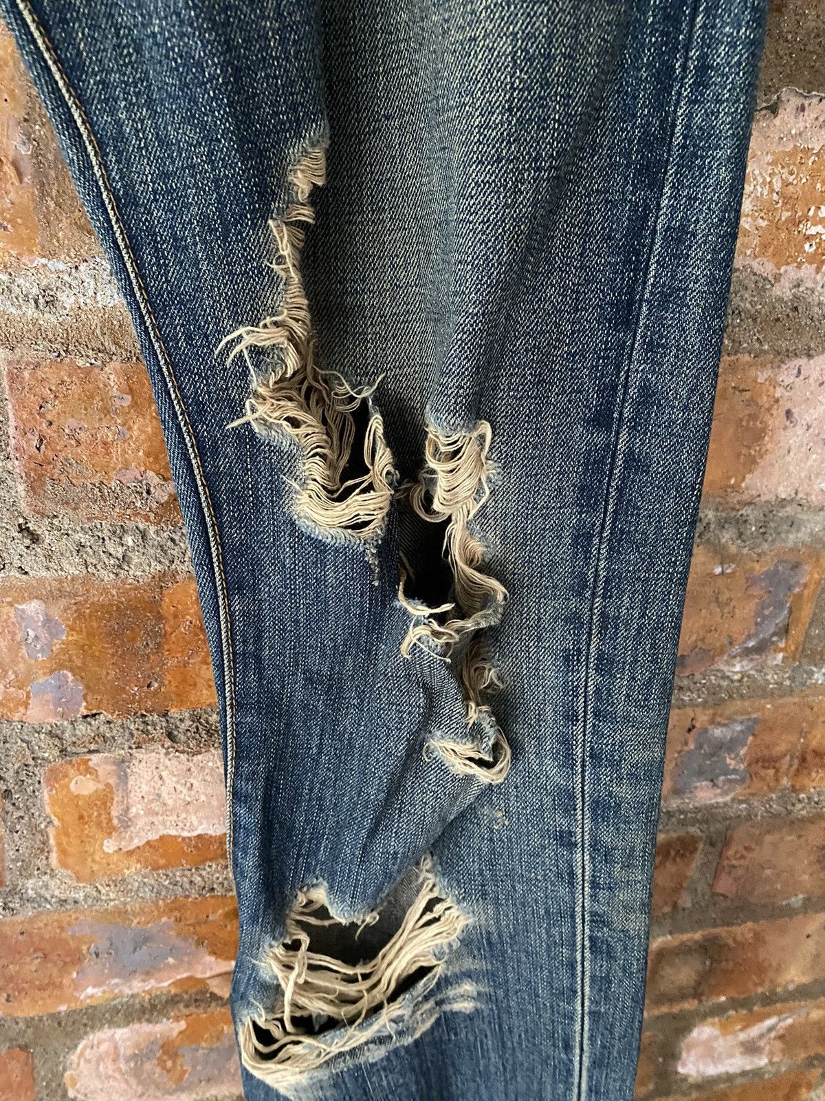 Tornado Mart 2000s RICO Japan Distressed Hem RIRI Zipper Size US 34 / EU 50 - 7 Thumbnail