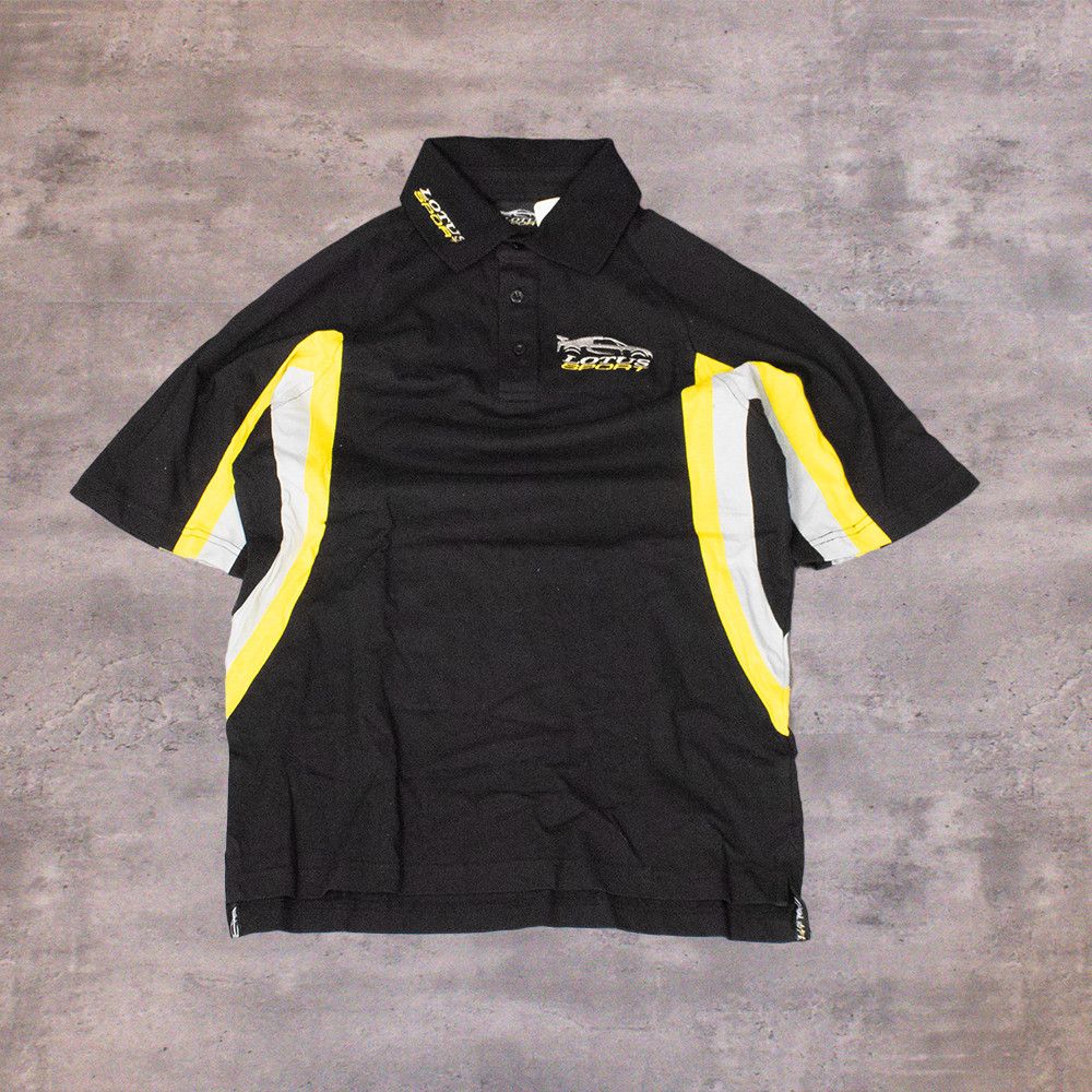 Lamborghini × Vintage Y2K 2000's Dread Lotus Sport Deadstock Black Polo Shirt Size US S / EU 44-46 / 1 - 2 Thumbnail