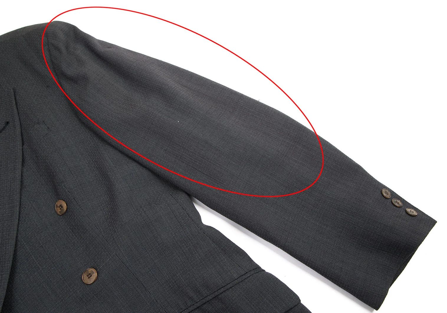 Jean Paul Gaultier Charcoal Double-Breasted Jacket with Kanji Print Size US M / EU 48-50 / 2 - 3 Thumbnail