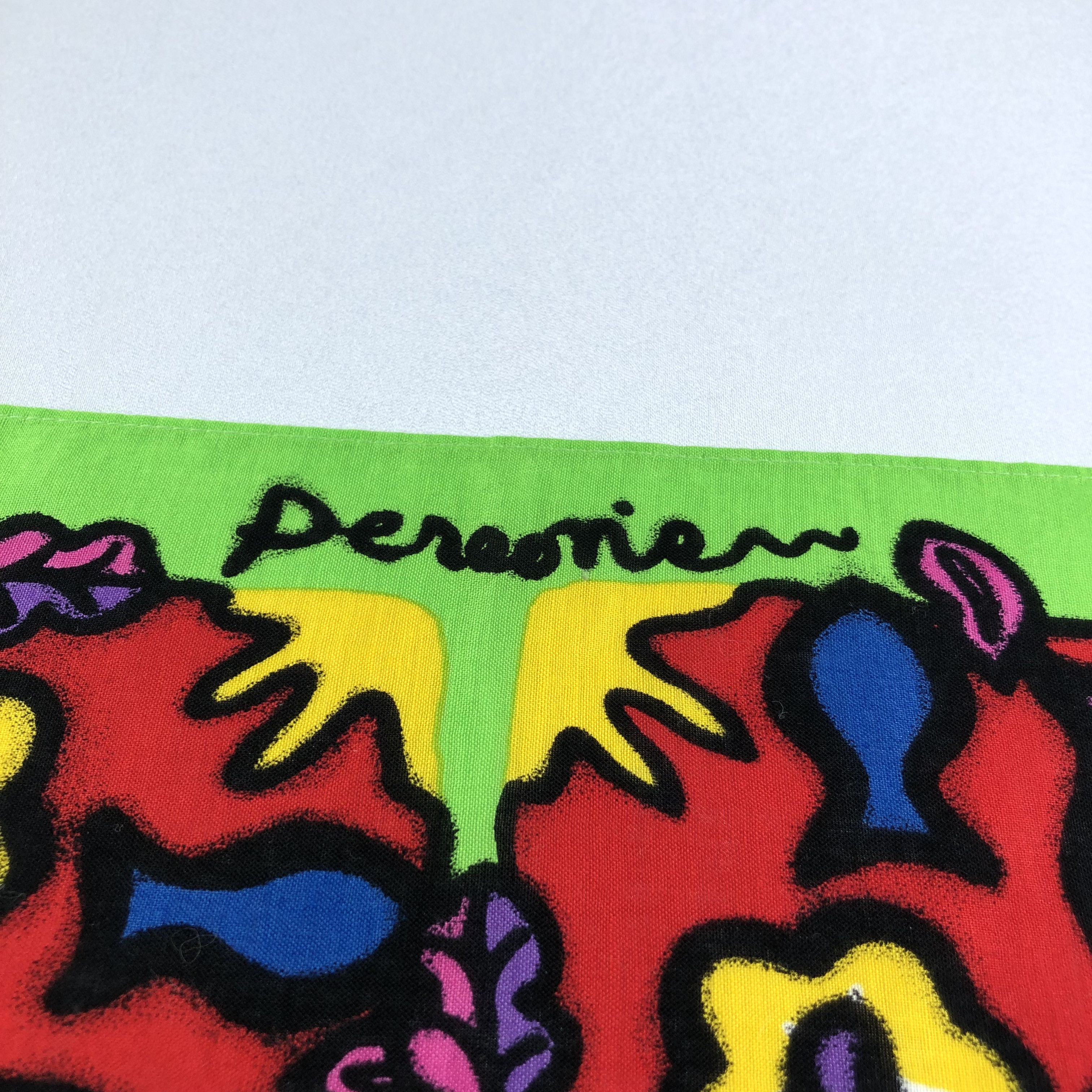 Vintage Pereorien Abstract Handkerchief Neckerchief Bandana H2155 Size ONE SIZE - 5 Thumbnail